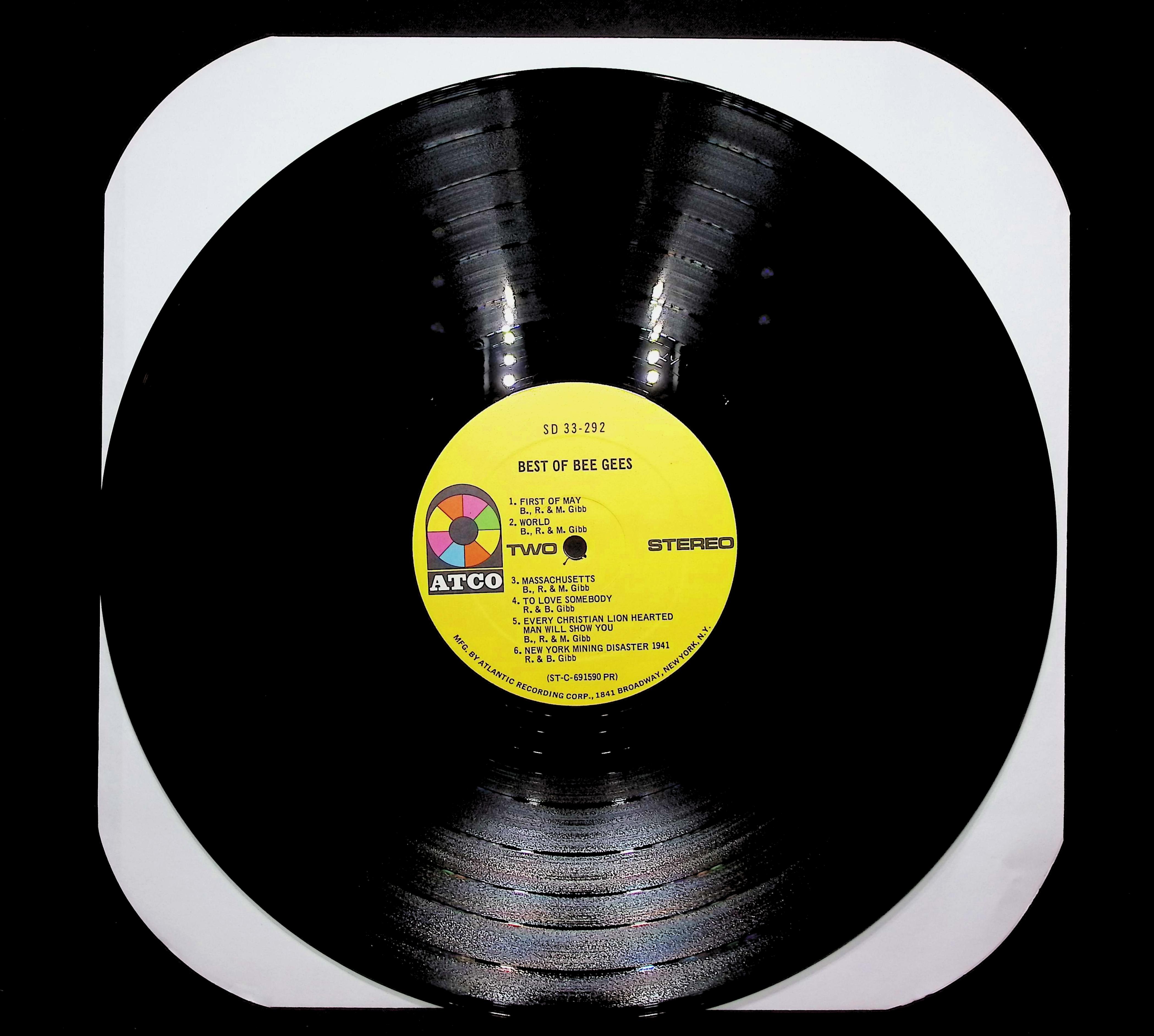 Bee Gees Best Of Bee Gees 1969 LP Rock Side A & B  — image 3