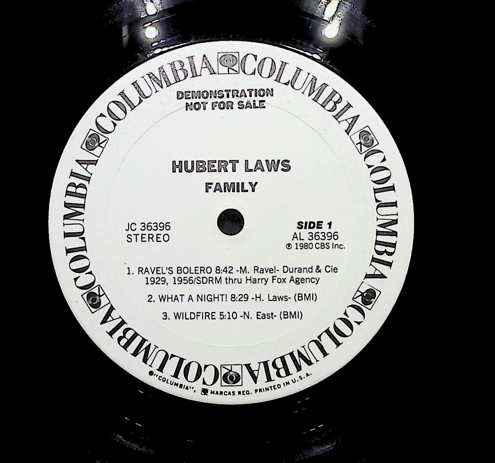 Hubert Laws Family 1980 LP Jazz Side 1 & 2  — image 2