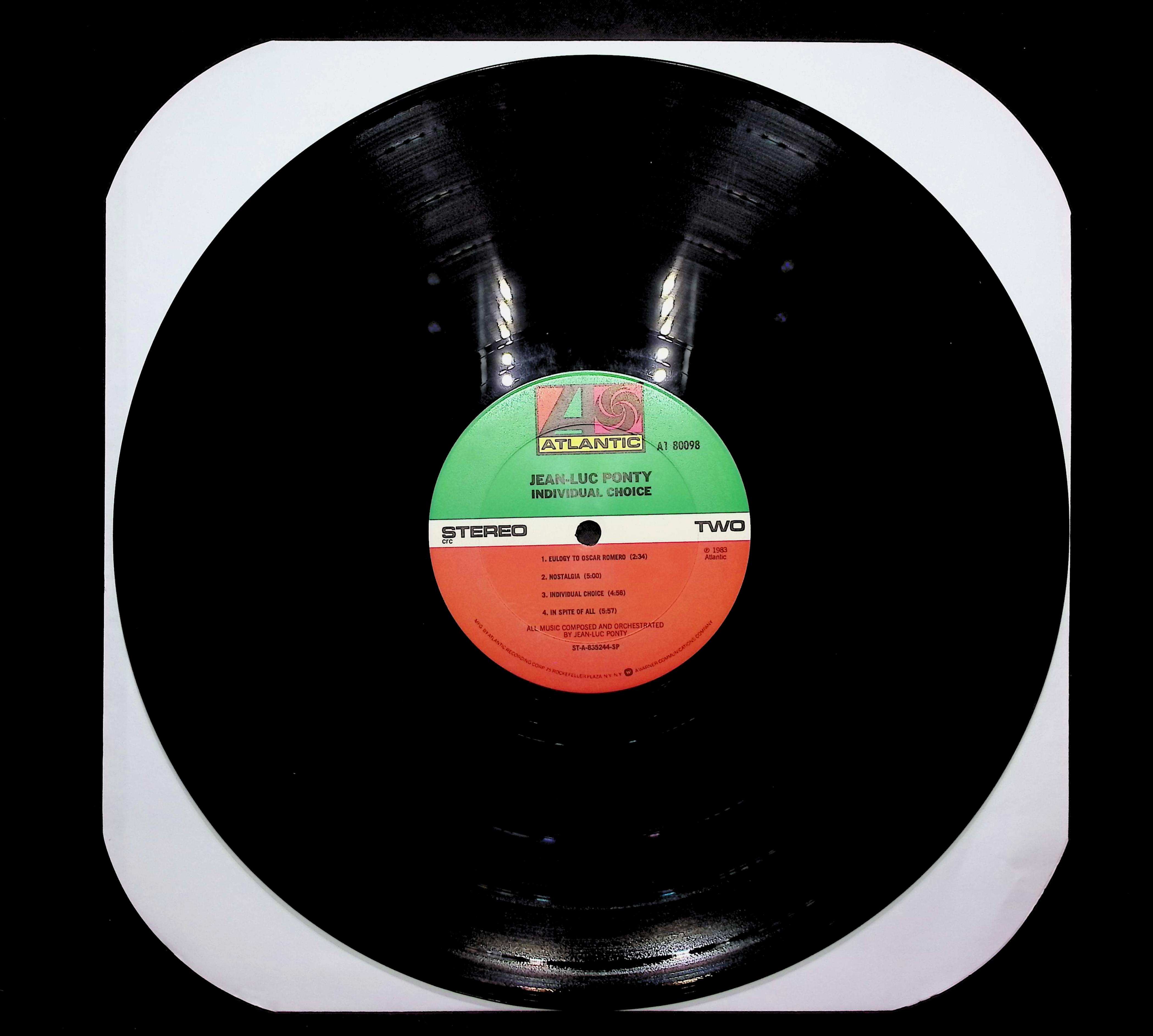 Jean-Luc Ponty Individual Choice 1983 LP Electronic Side One & Two