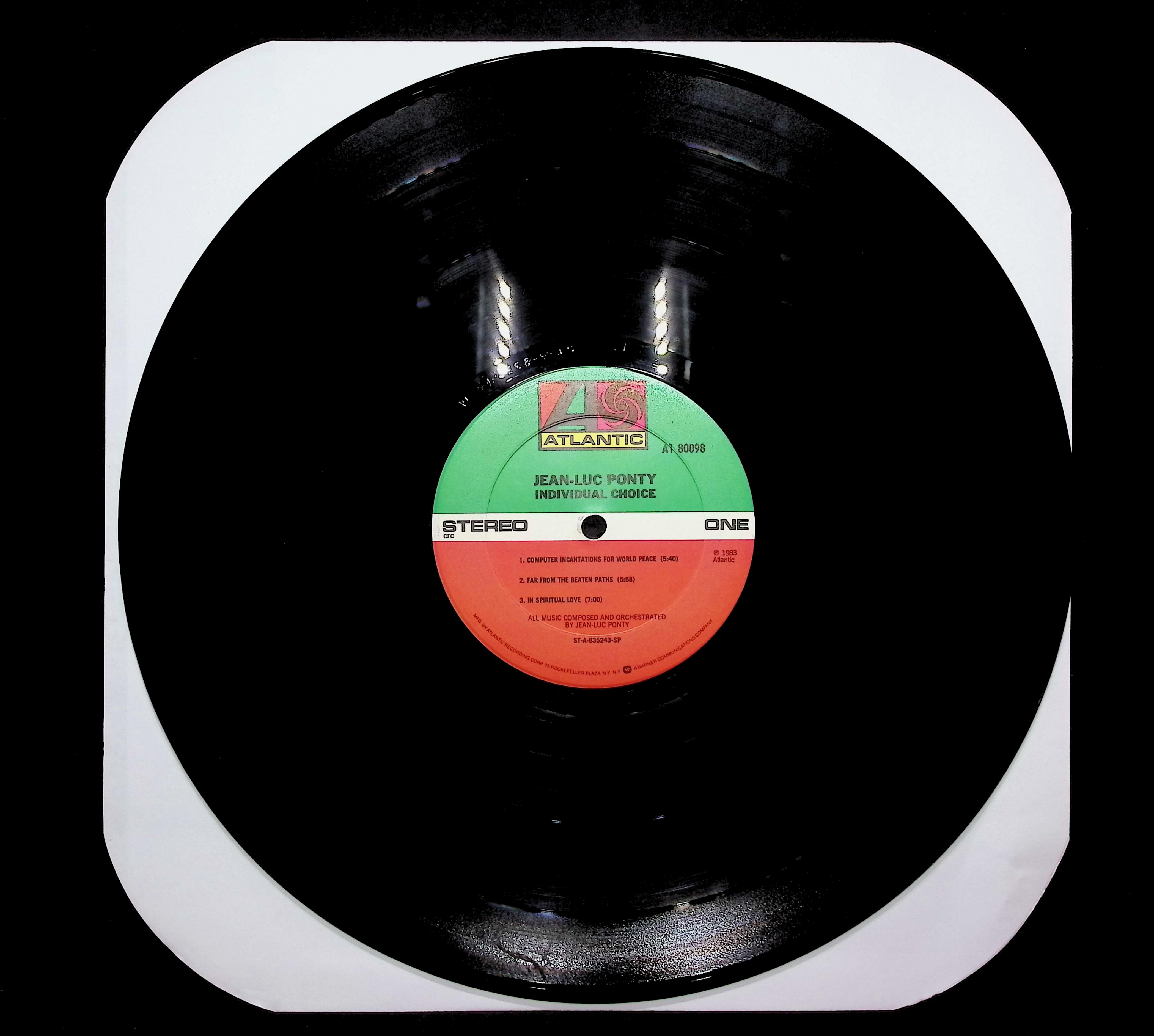Jean-Luc Ponty Individual Choice 1983 LP Electronic Side One & Two — image 3