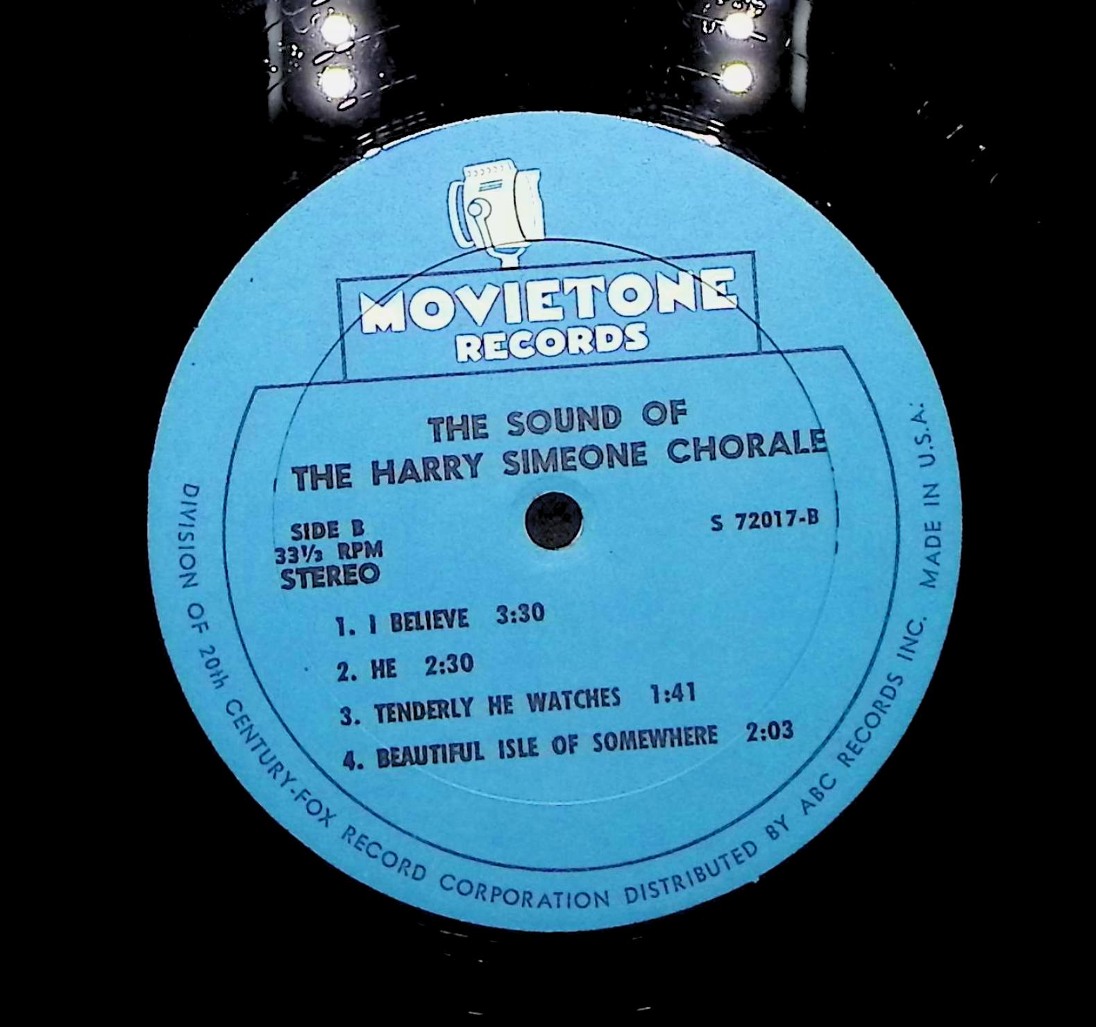The Harry Simeone Chorale The Sound Of The Harry Simeone Chorale 1967 LP Jazz  — image 4