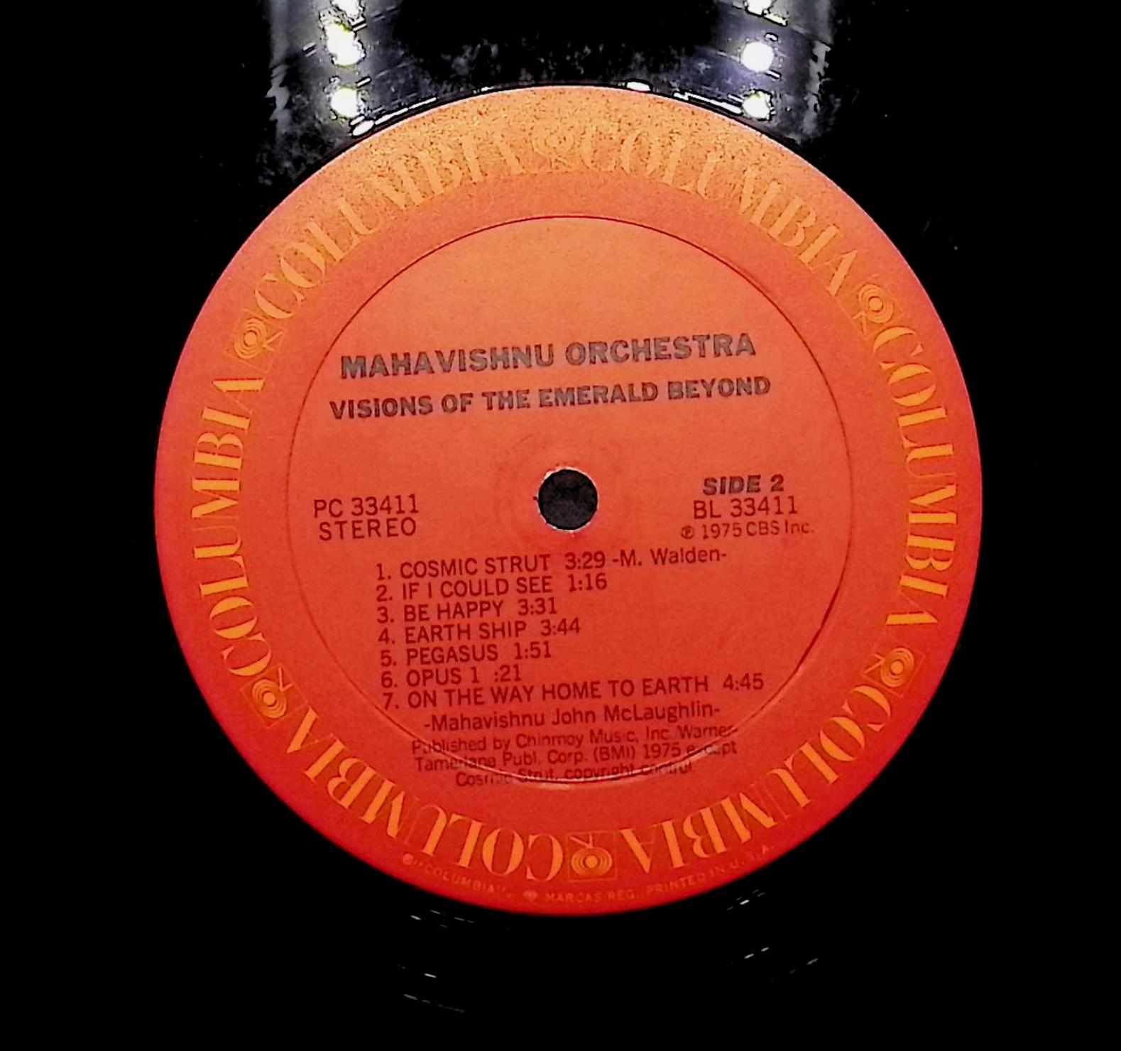 Mahavishnu Orchestra Visions Of The Emerald Beyond 1975 LP Jazz Side 1 & 2  — image 2