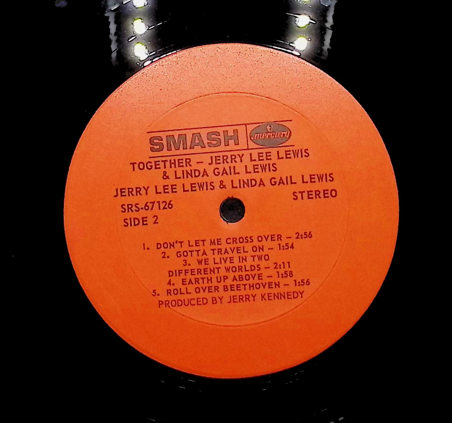 Jerry Lee Lewis Together 1969 LP Rock Side 1 & Side 2  — image 2