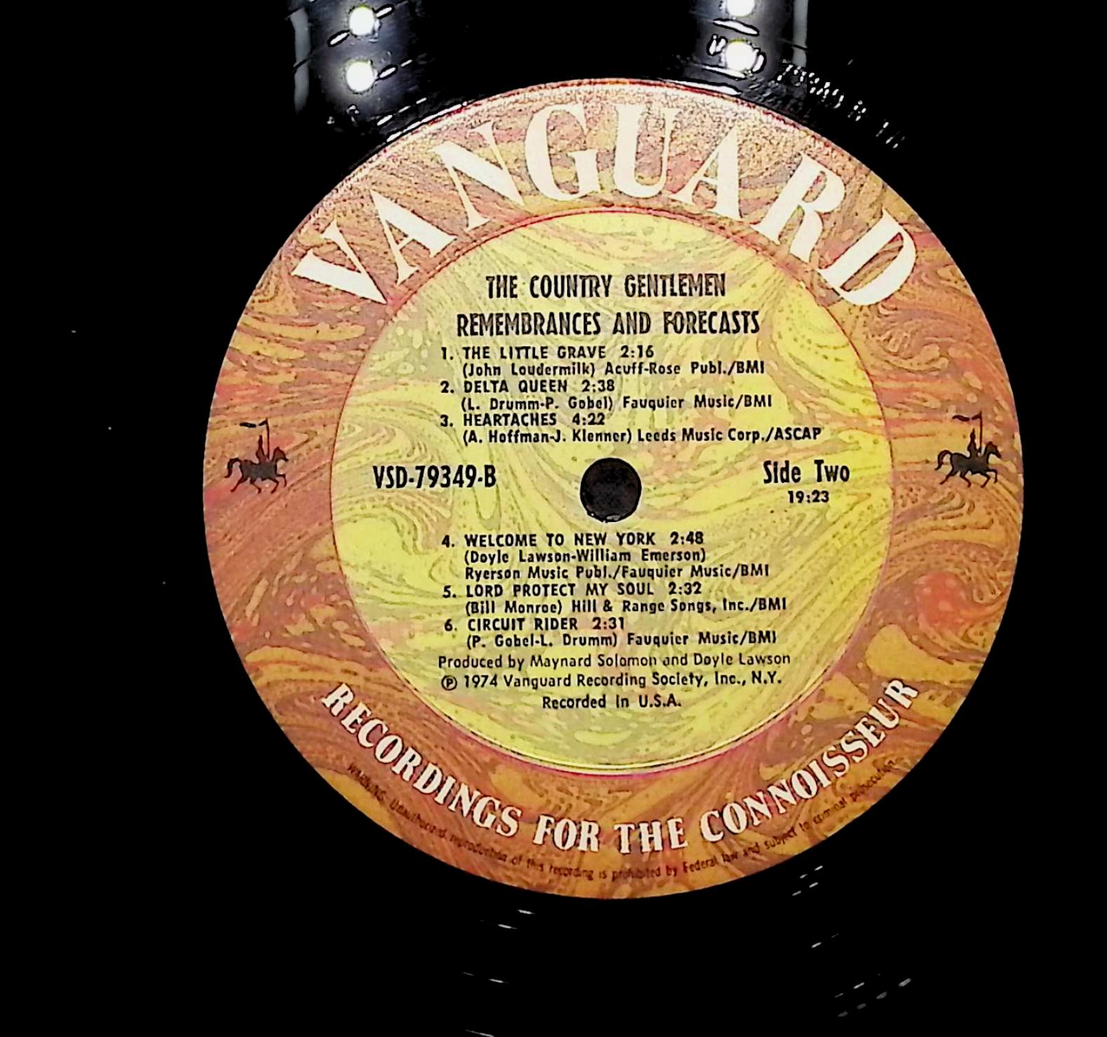 The Country Gentlemen Remembrances & Forecasts 1974 LP Folk, World, & Country  — image 2