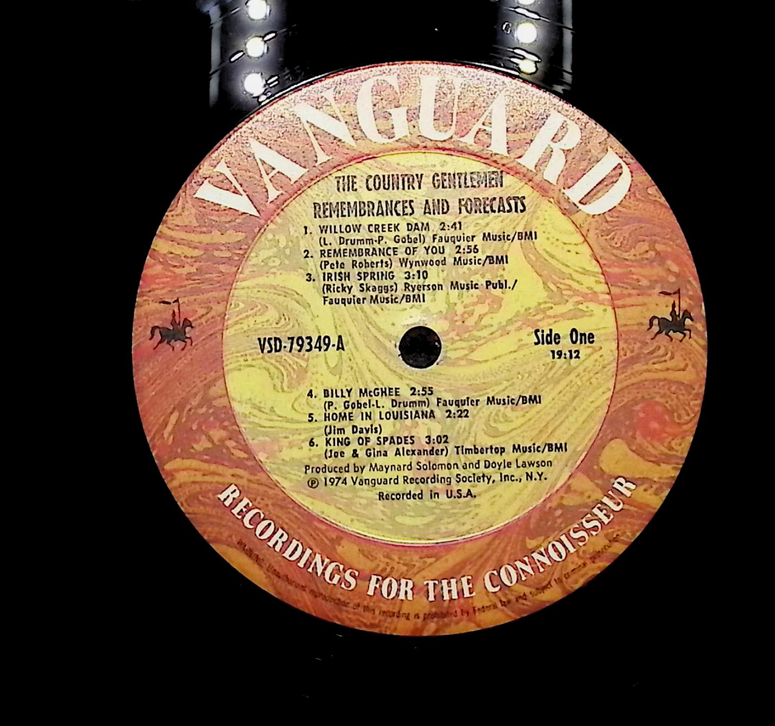 The Country Gentlemen Remembrances & Forecasts 1974 LP Folk, World, & Country  — image 4