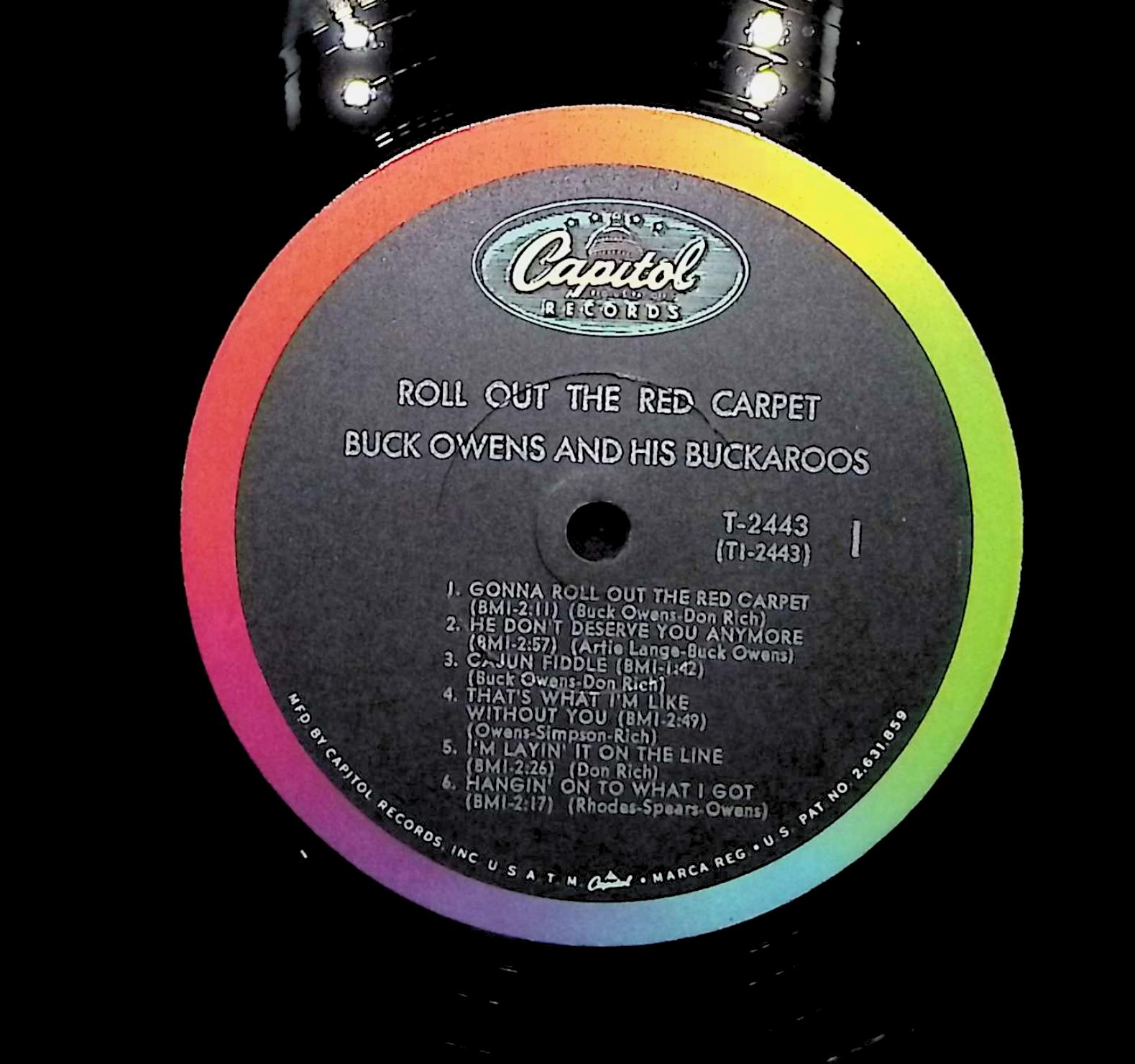 Buck Owens And His Buckaroos Roll Out The Red Carpet 1966 LP Folk, World, & Country — image 2