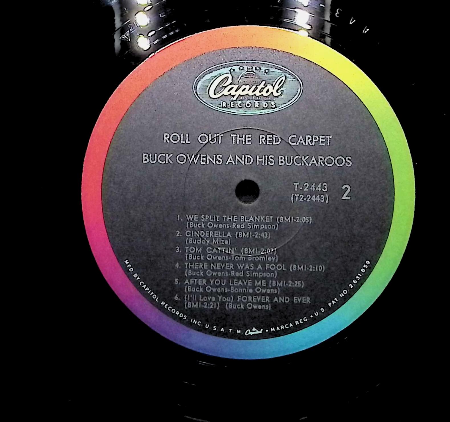 Buck Owens And His Buckaroos Roll Out The Red Carpet 1966 LP Folk, World, & Country — image 4