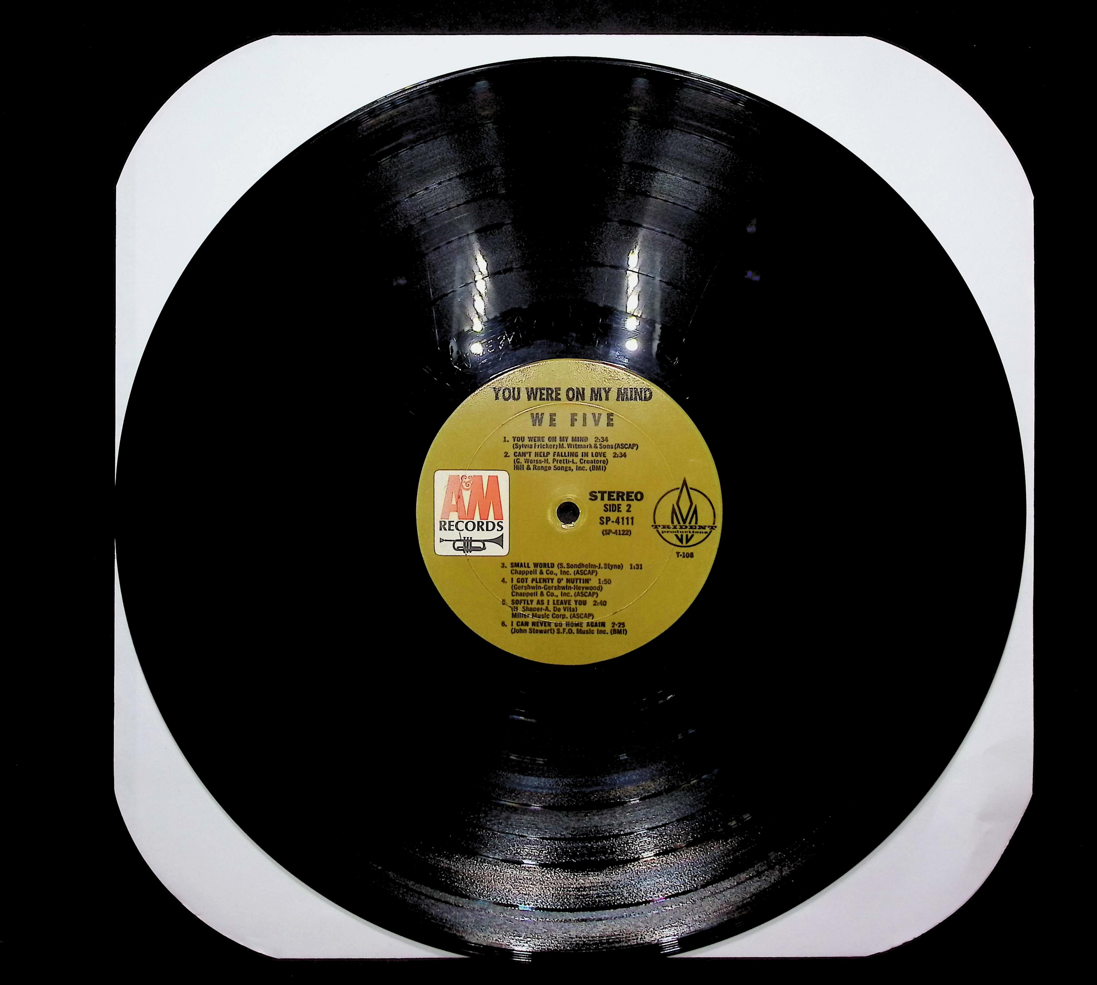 We Five You Were On My Mind LP Pop Side 1 & 2