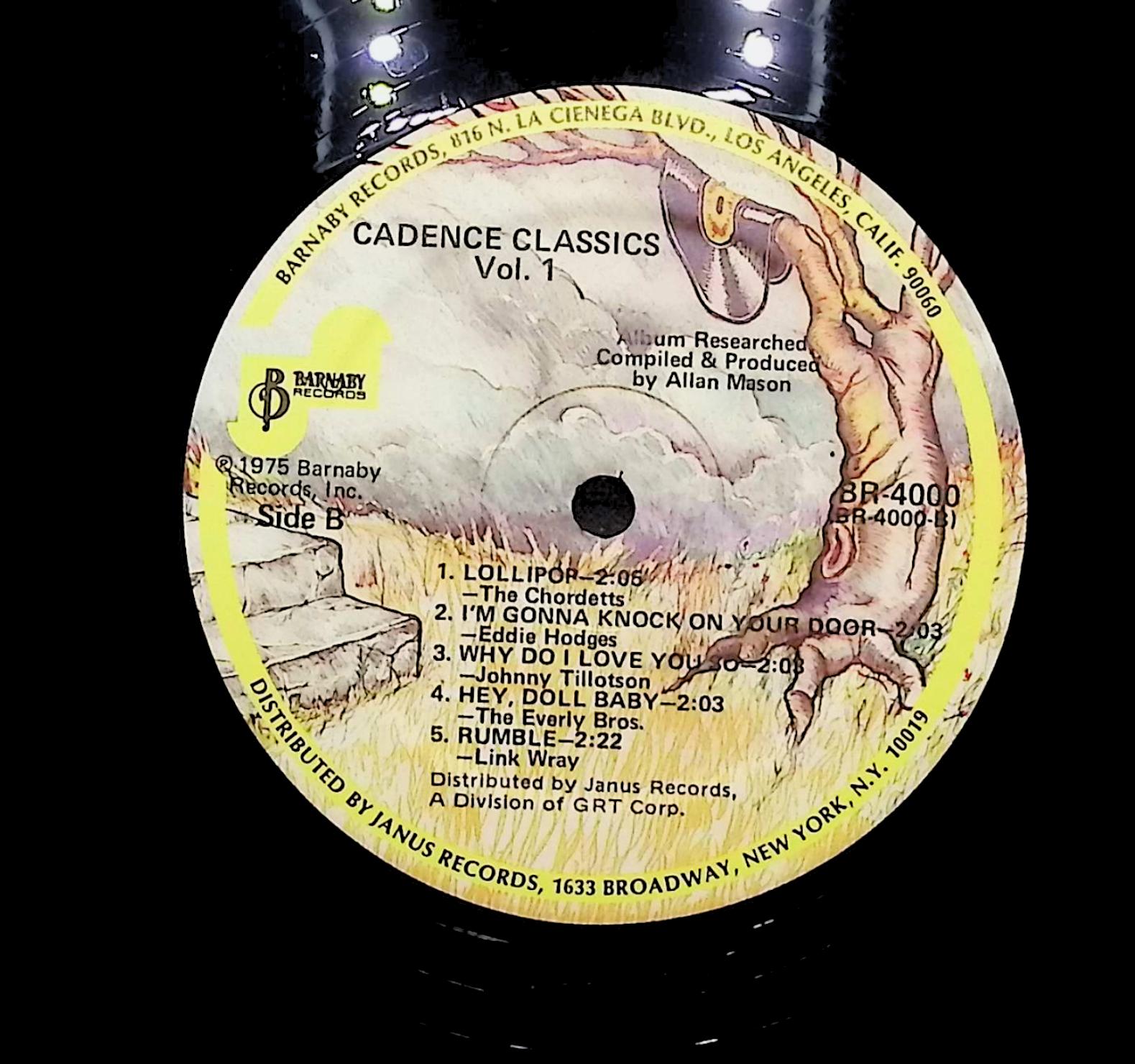 Various Artists Cadence Classics, Vol. 1 LP Rock Side A & B  — image 2