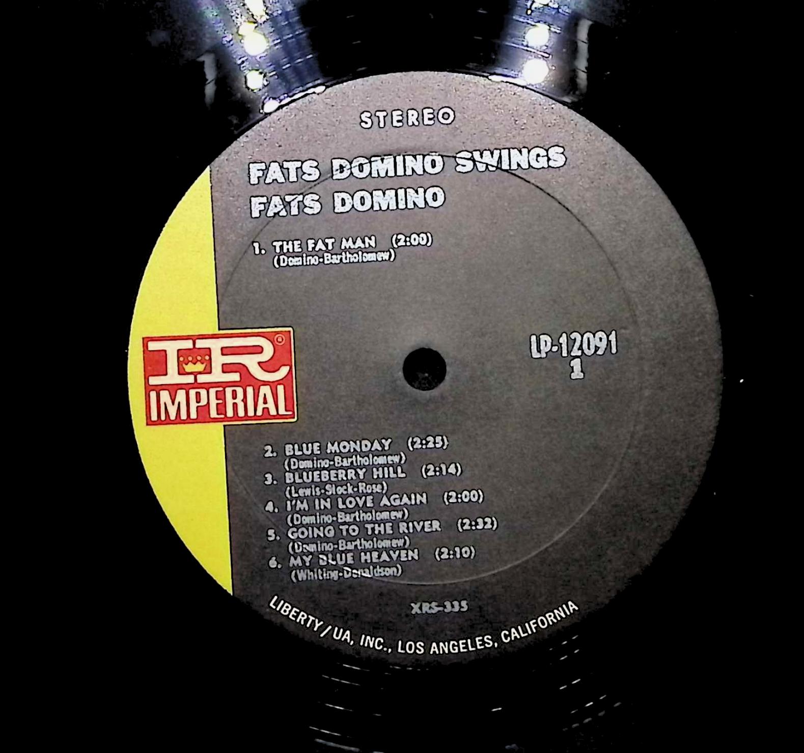 Fats Domino Swings LP Rock Side A & B  — image 2