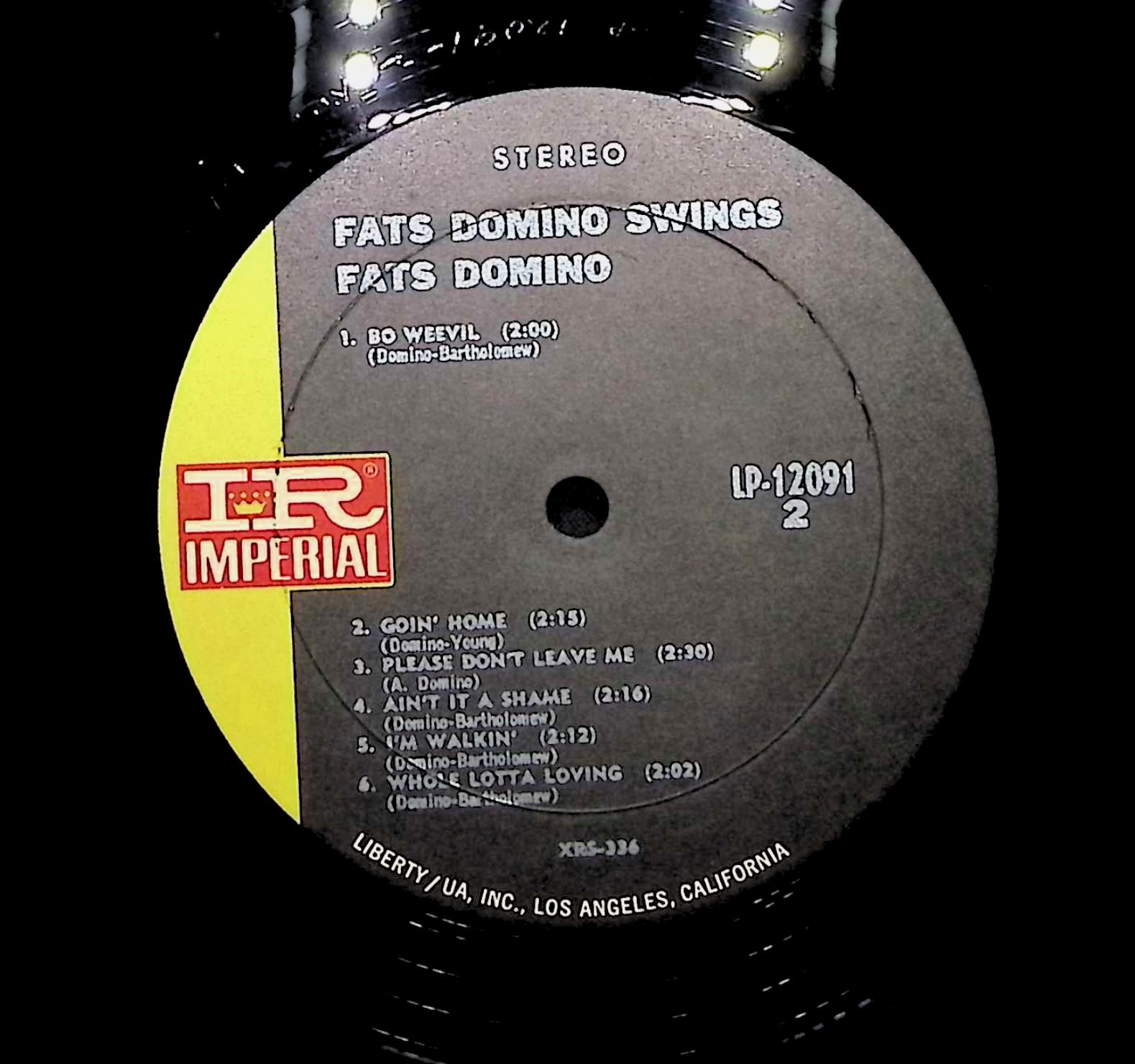 Fats Domino Swings LP Rock Side A & B  — image 4