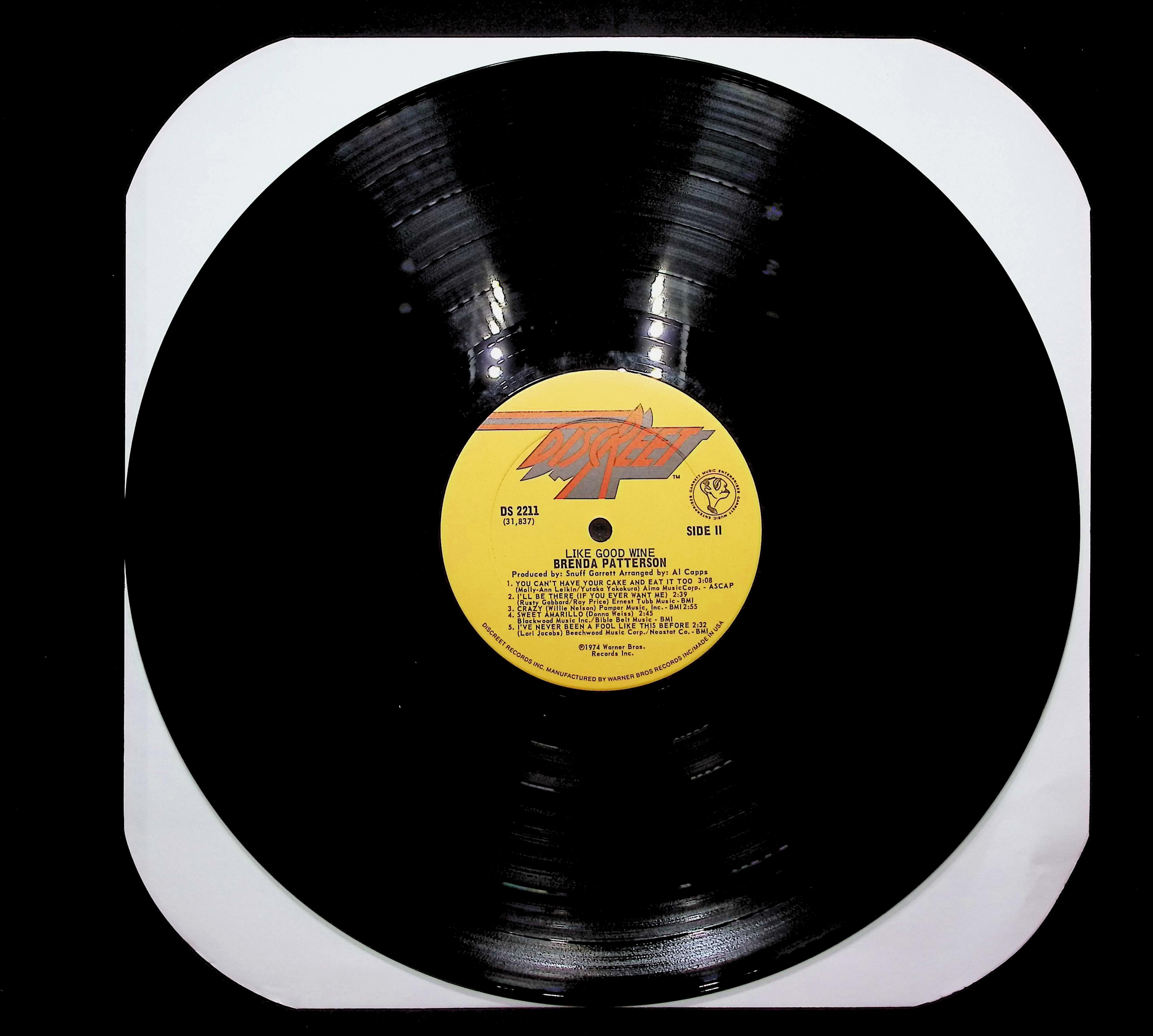 Brenda Patterson Like Good Wine 1974 LP Rock Side I & II