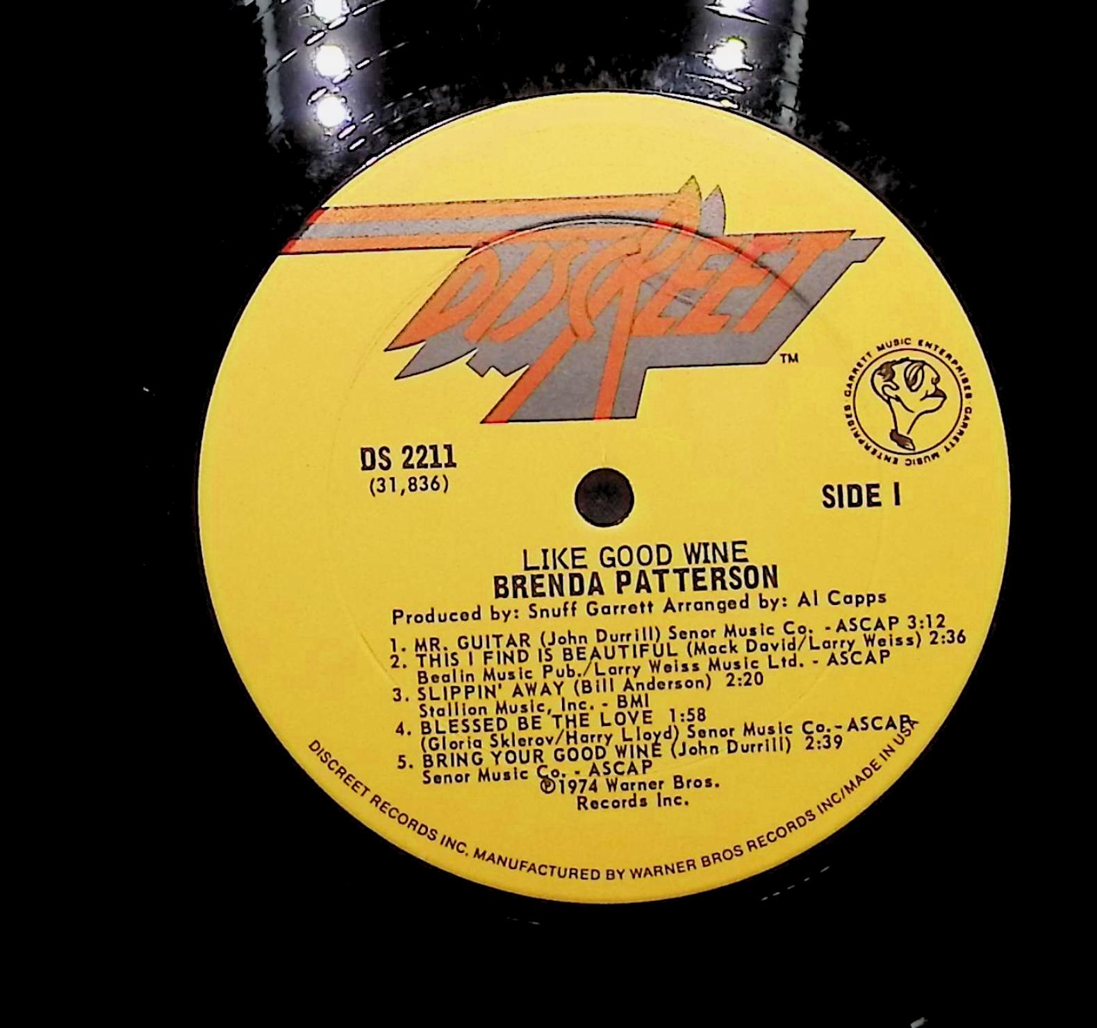 Brenda Patterson Like Good Wine 1974 LP Rock Side I & II  — image 4