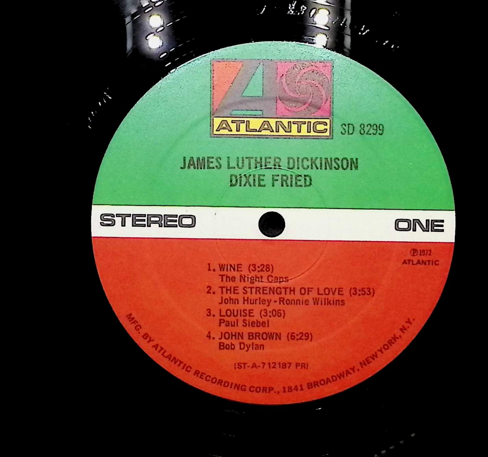 Jim Dickinson Dixie Fried 1972 LP Rock Side 1 & 2 1972 LP Rock  — image 4