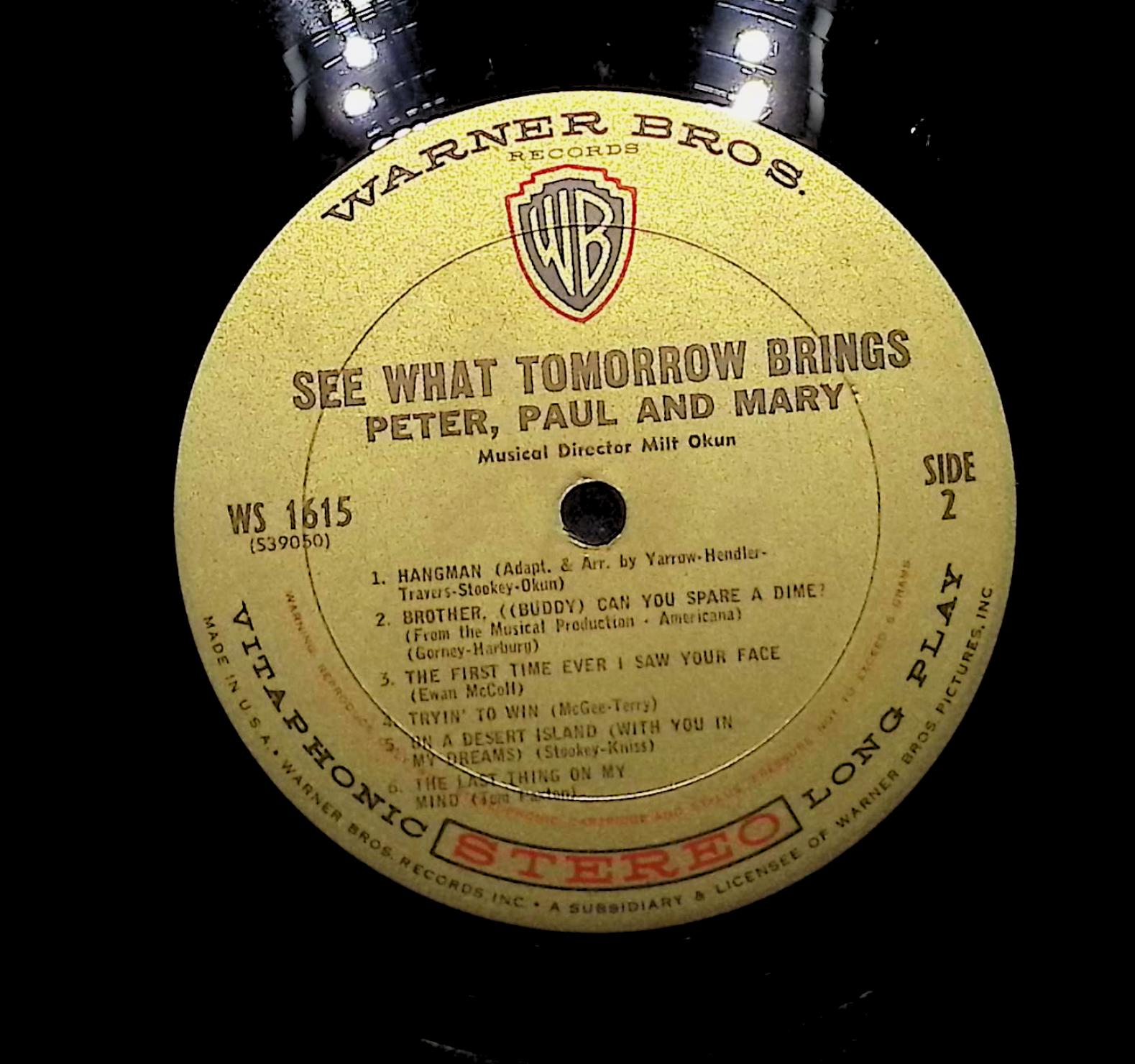 Peter, Paul & Mary See What Tomorrow Brings 1965 LP Folk, World, & Country — image 4