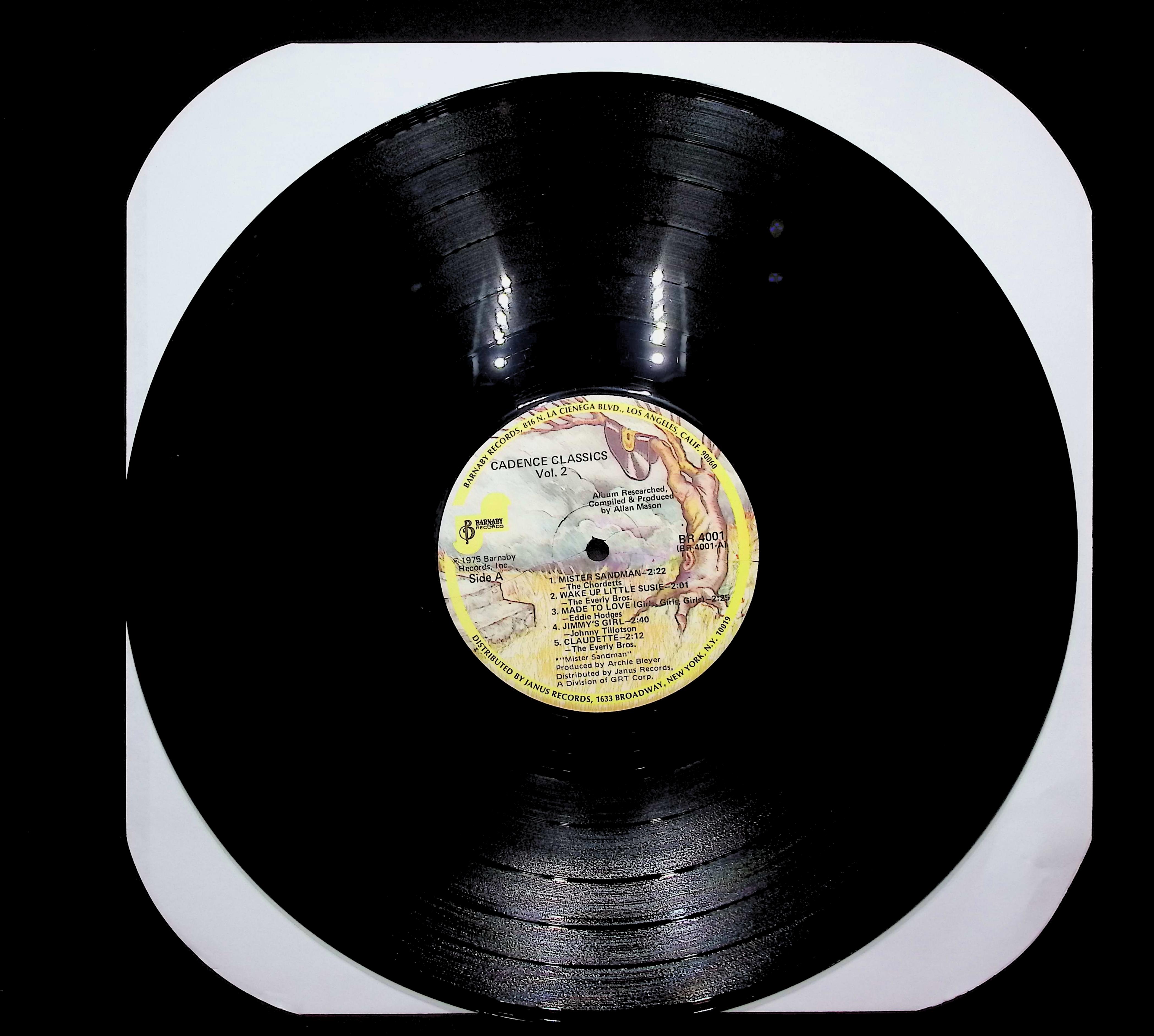 Various Artists Cadence Classics Vol. 2 1975 LP Rock