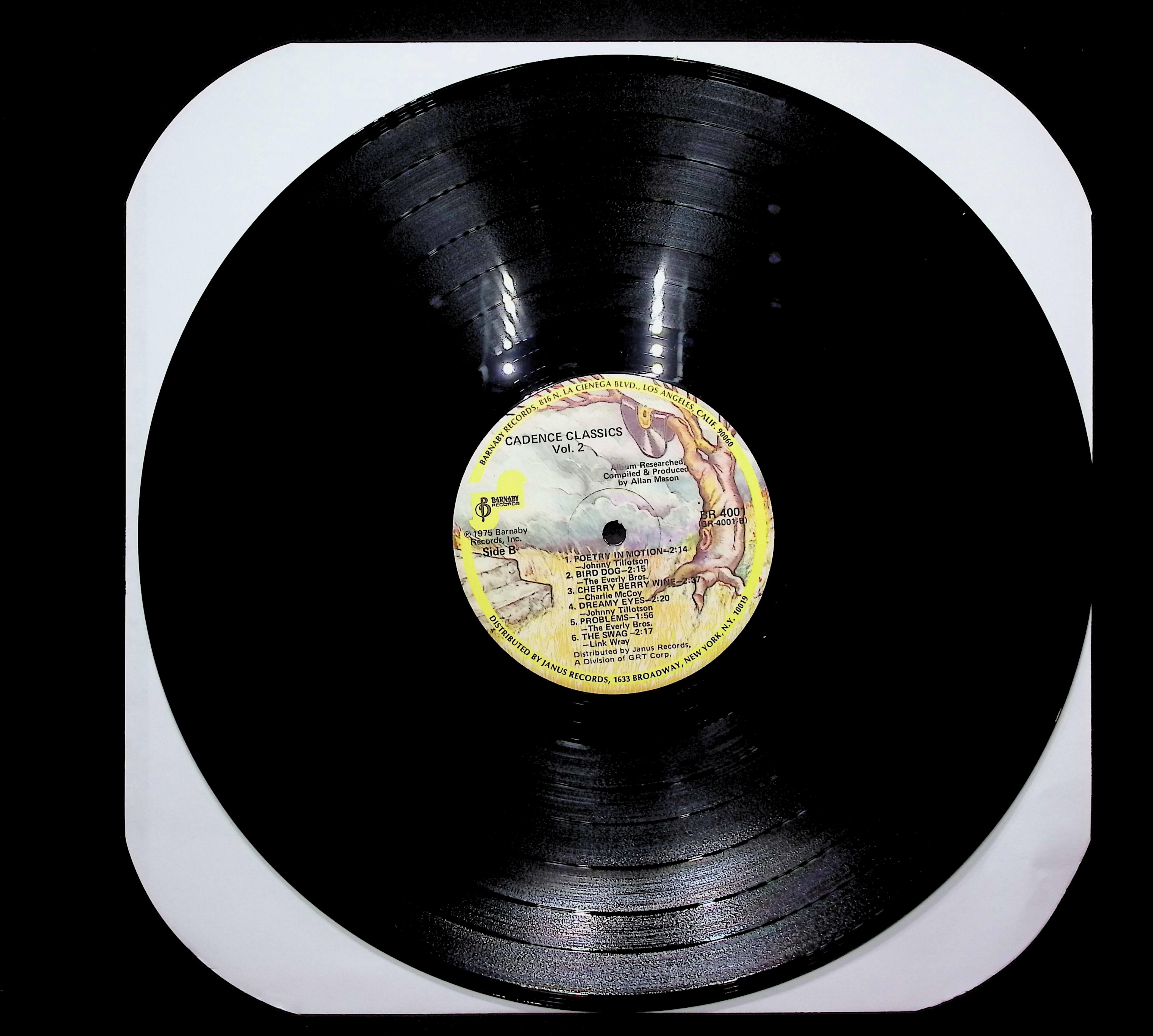 Various Artists Cadence Classics Vol. 2 1975 LP Rock  — image 3