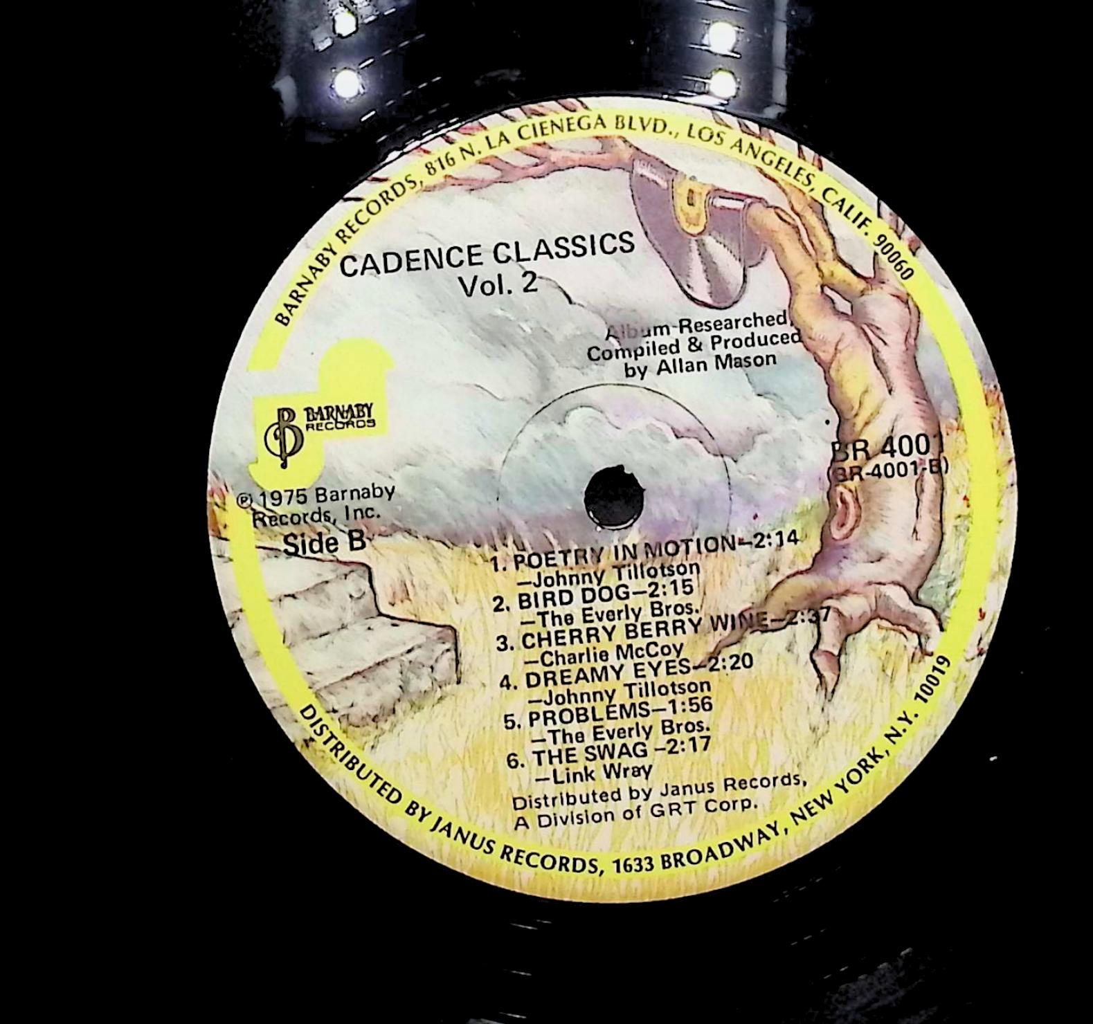 Various Artists Cadence Classics Vol. 2 1975 LP Rock  — image 4