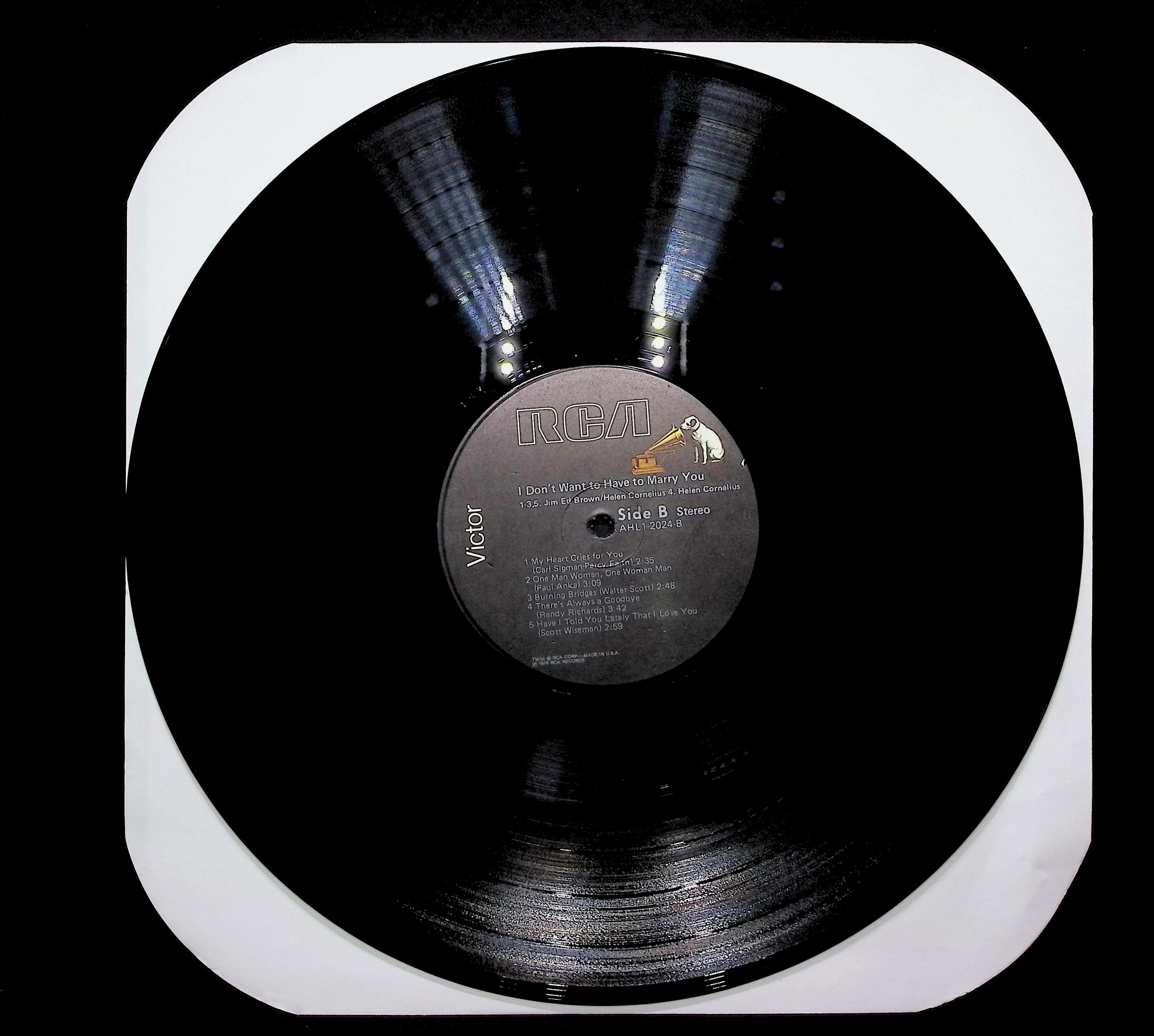 Jim Ed Brown & Helen Cornelius I Don't Want To Have To Marry You 1976 LP Folk — image 3