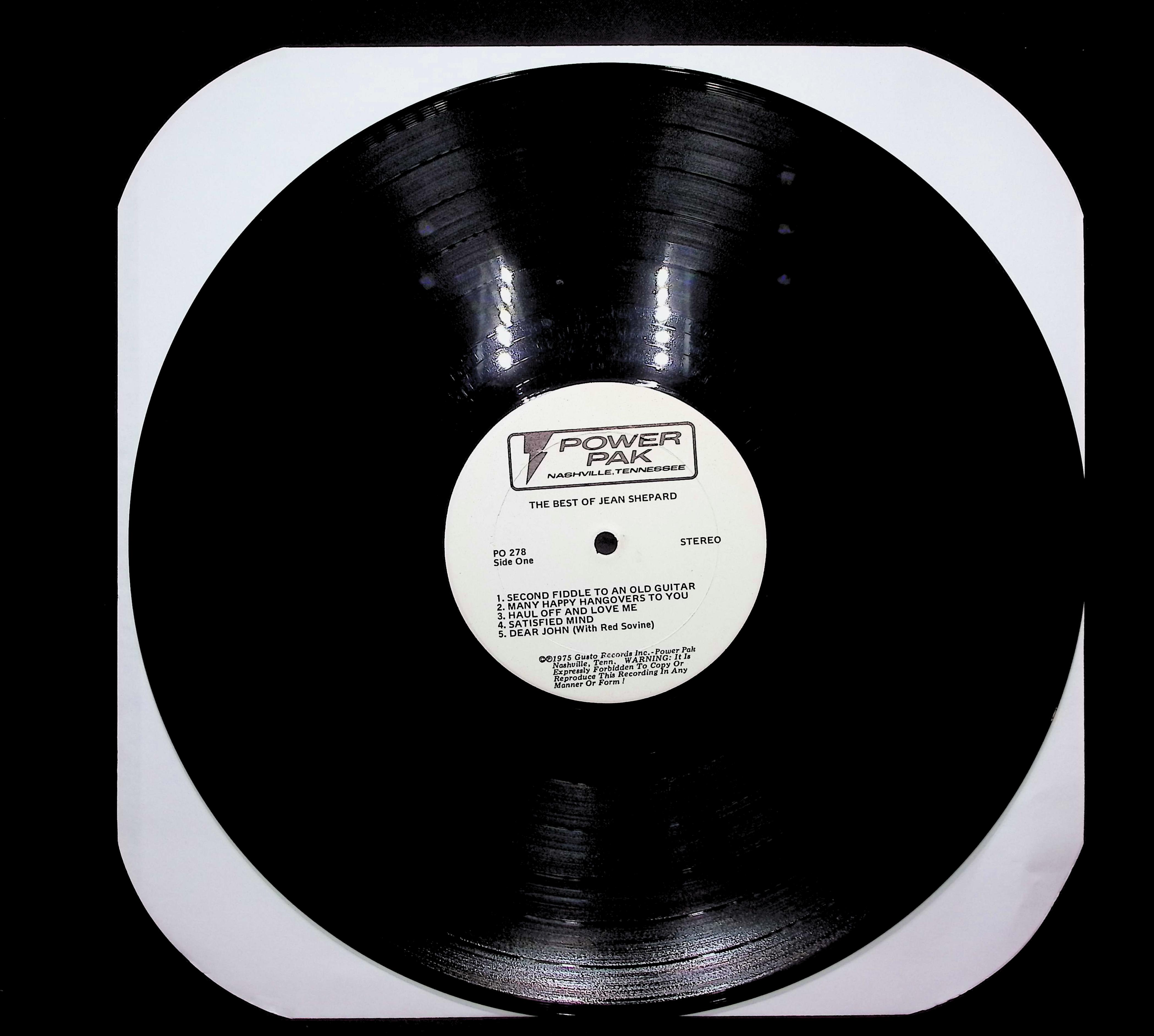 The Best Of Jean Shepard 1975 LP Folk, World, & Country — image 3