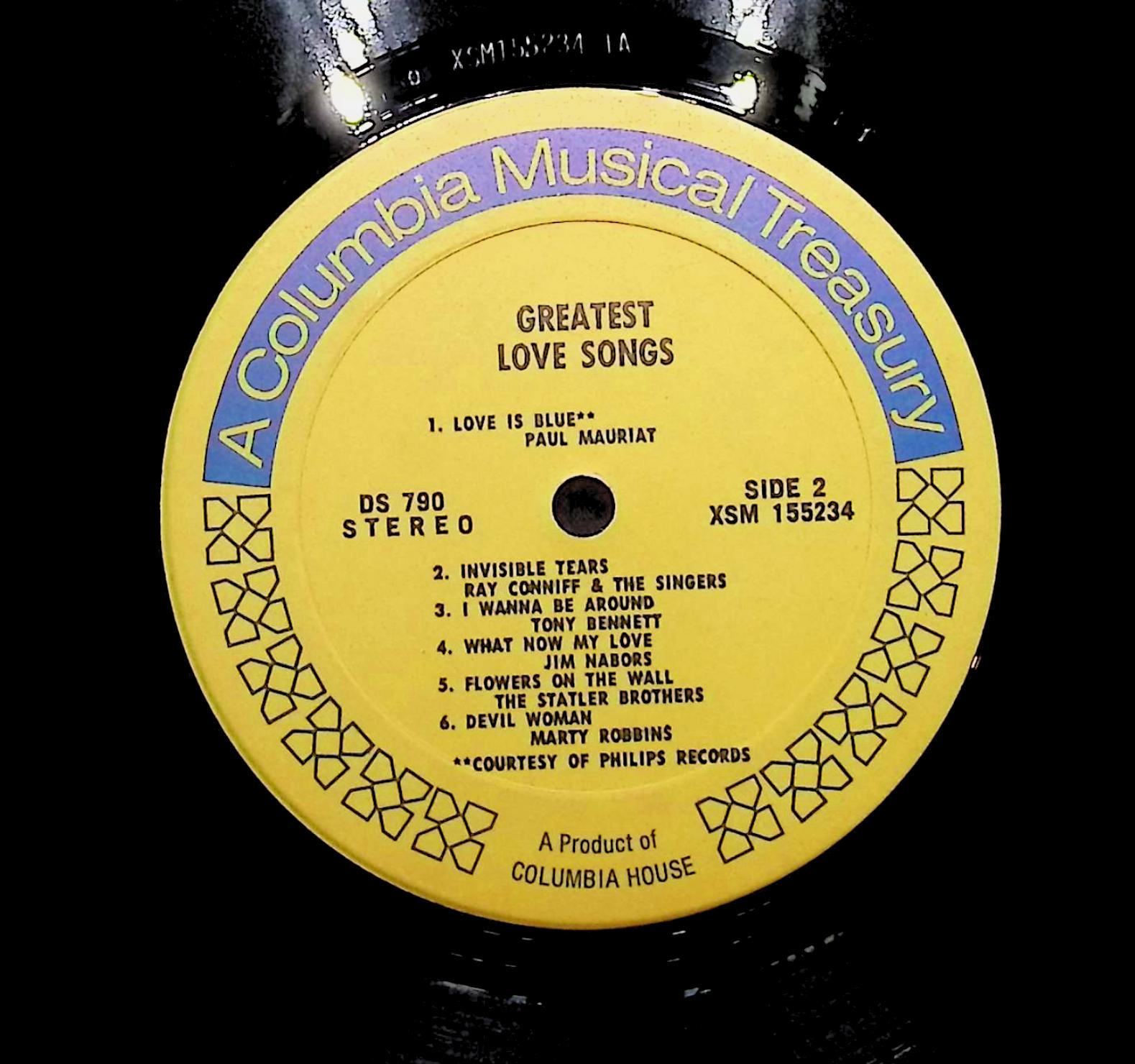 Various Artists Greatest Love Songs  LP Funk / Soul Side 1 & 2 — image 2