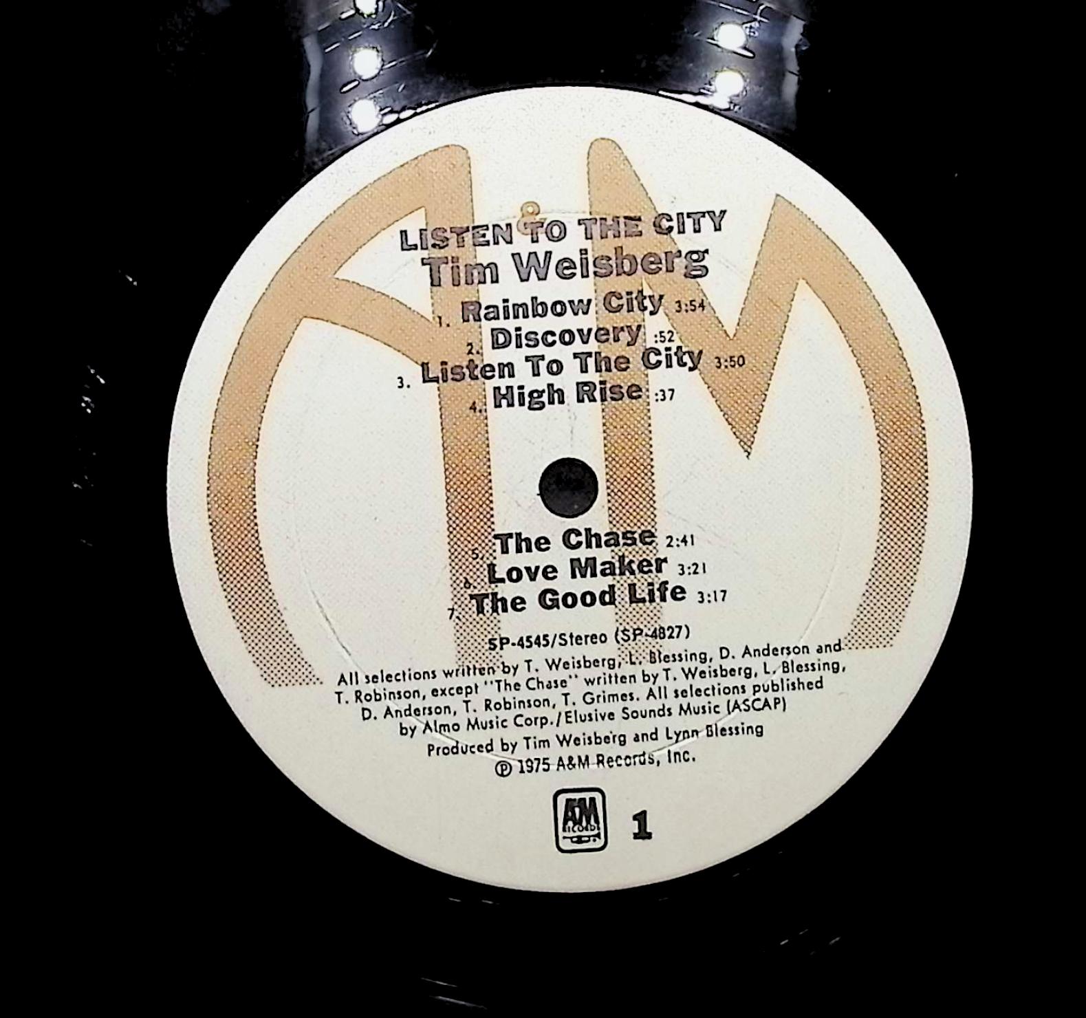 Tim Weisberg Listen To The City 1975 LP Jazz Side 1 & 2  — image 2