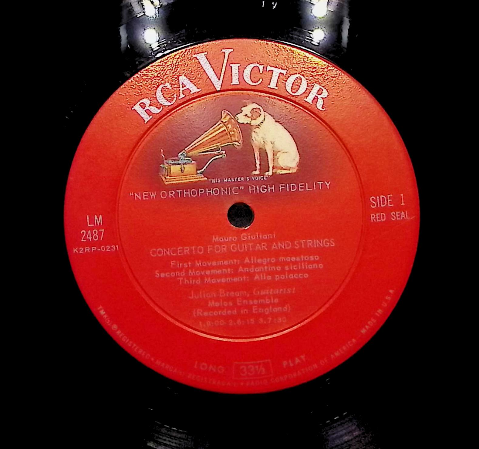 Julian Bream Guitar Concertos 1961 LP Classical Side 1 & 2  — image 4