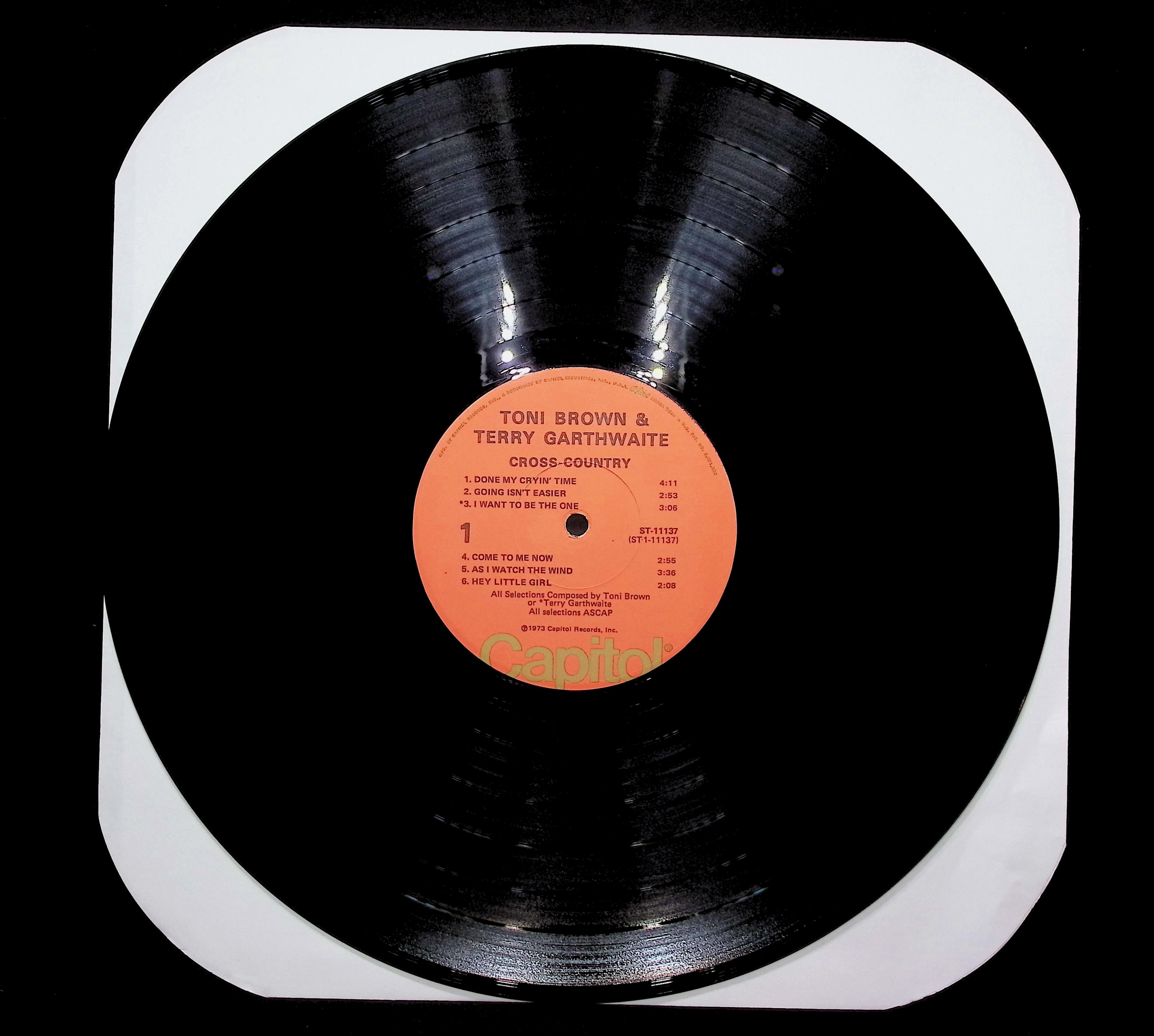 Toni Brown & Terry Garthwaite Cross-Country 1973 LP Rock Side 1 & 2