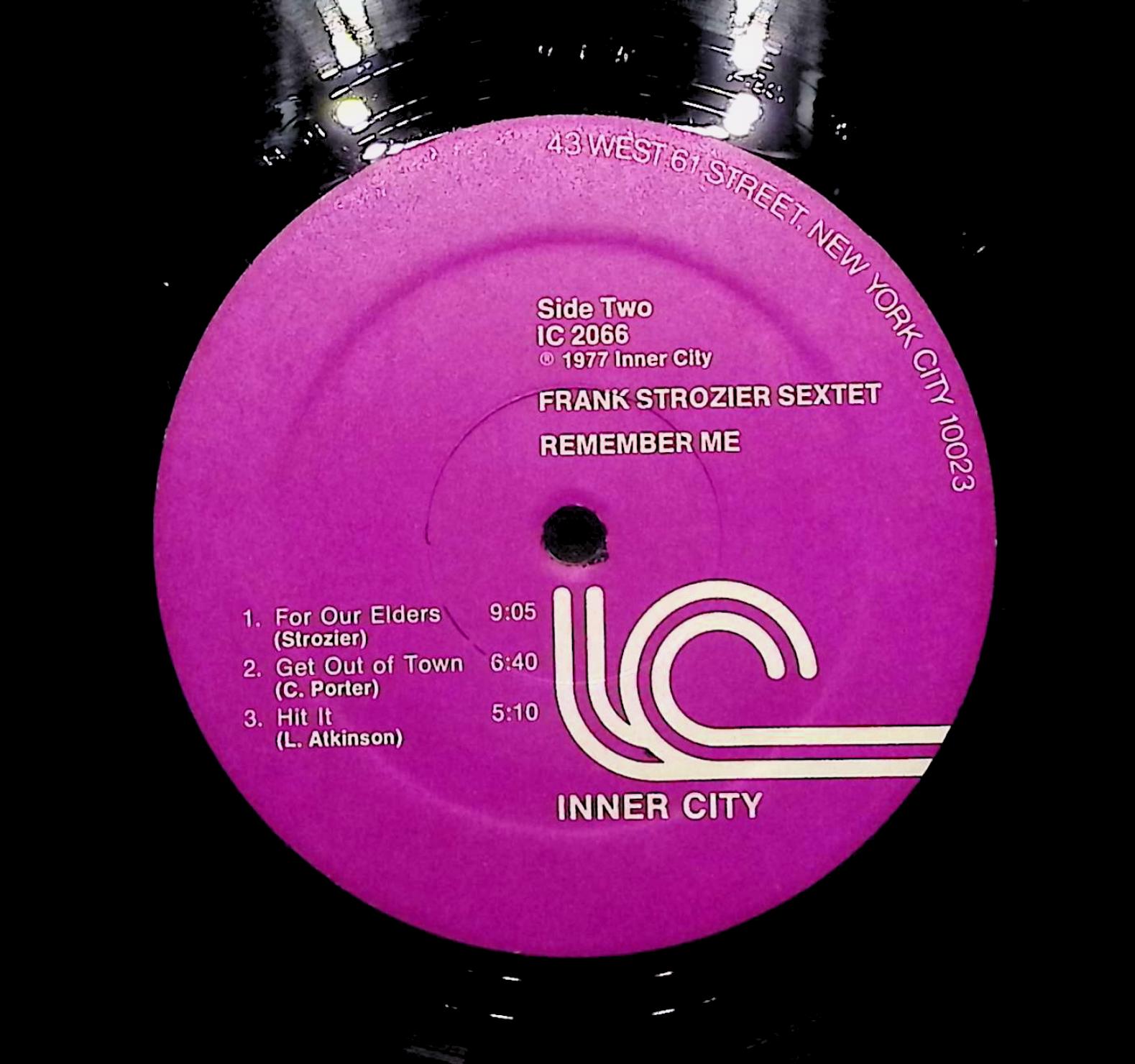 Frank Strozier Sextet Remember Me 1977 LP Jazz Side One & Two — image 4