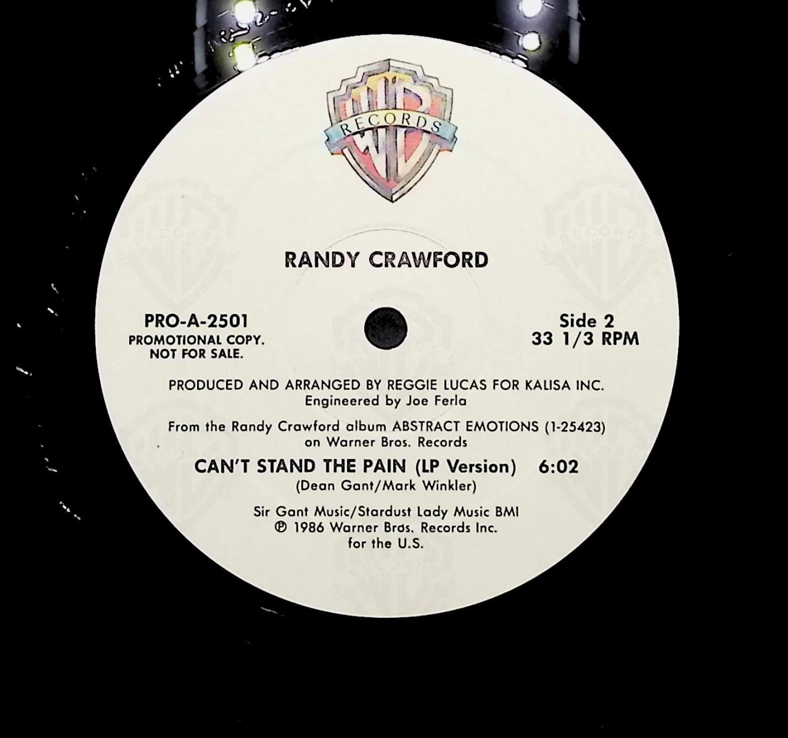 Randy Crawford Can't Stand The Pain 1986 LP Funk / Soul Side 1 & 2  — image 2