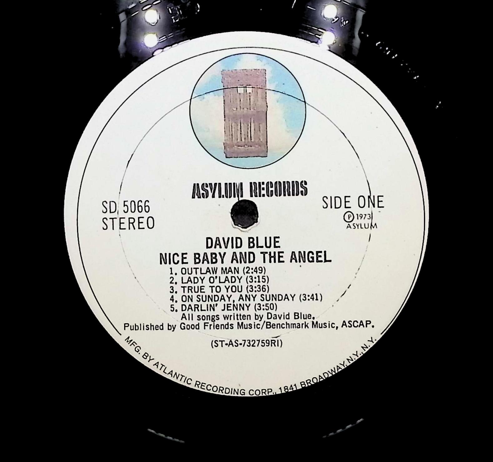 David Blue Nice Baby And The Angel 1973 LP Rock Side One & Two  — image 2