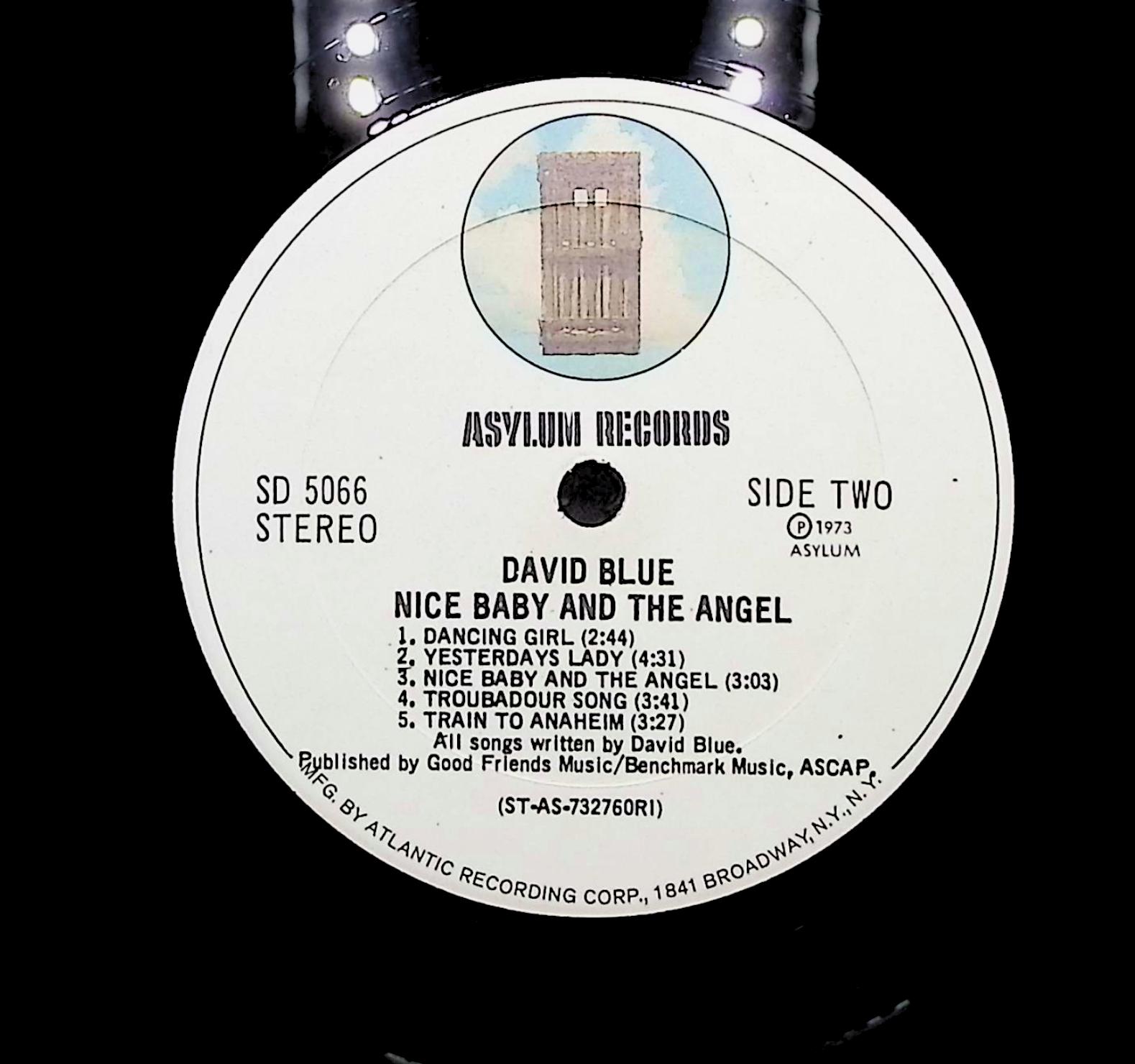 David Blue Nice Baby And The Angel 1973 LP Rock Side One & Two  — image 4