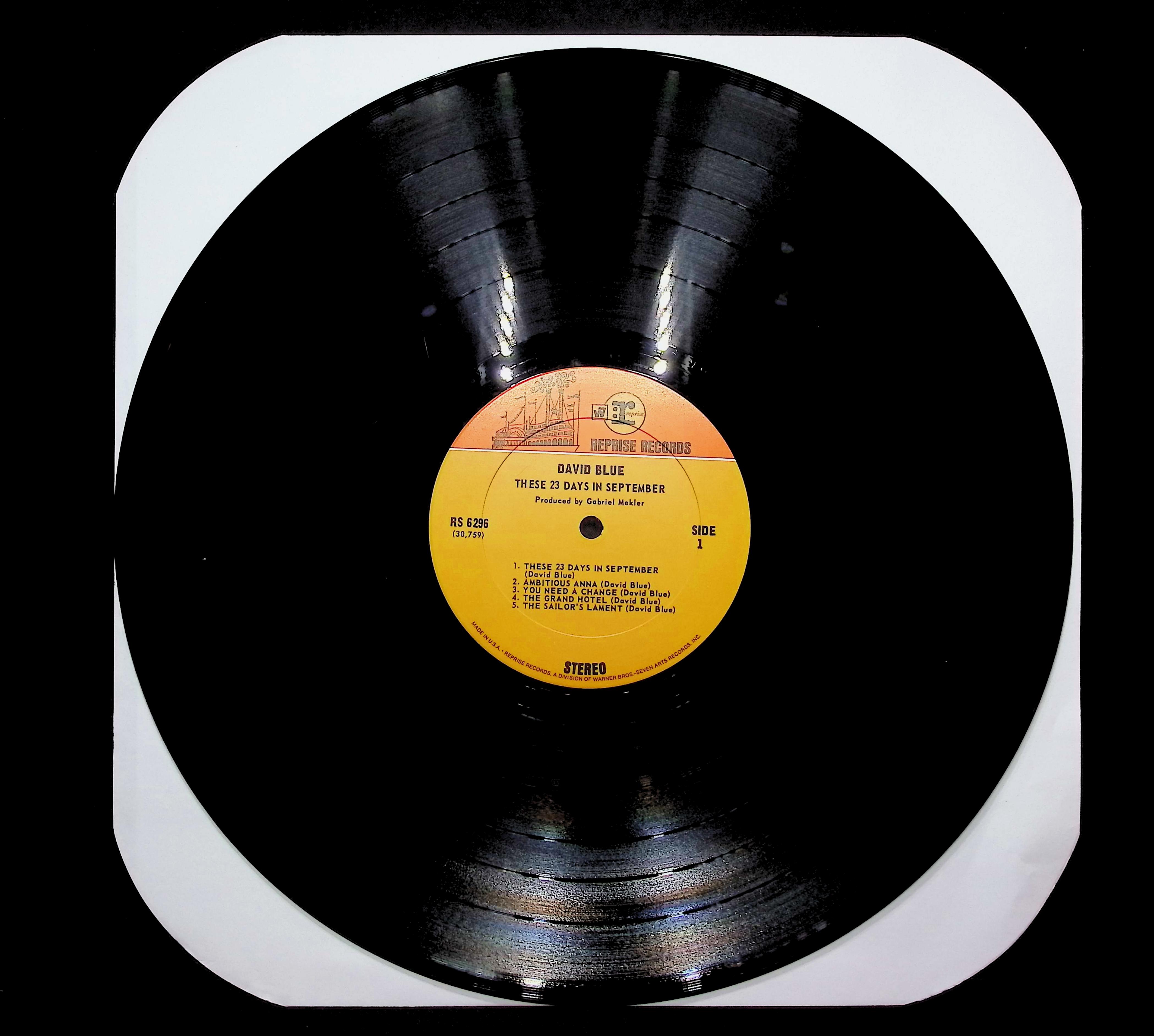 David Blue These 23 Days In September 1968 LP Rock Side 1 & 2