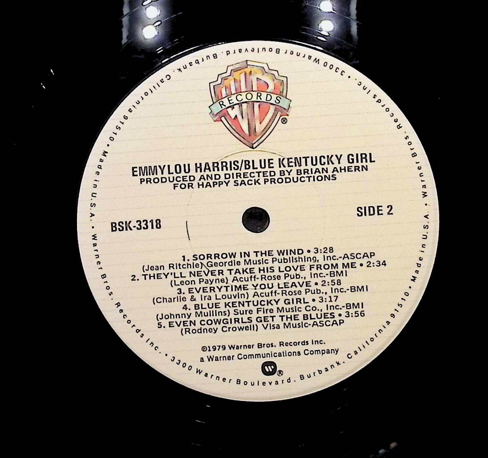 Emmylou Harris Blue Kentucky Girl 1979 LP Rock Side 1 & 2  — image 4