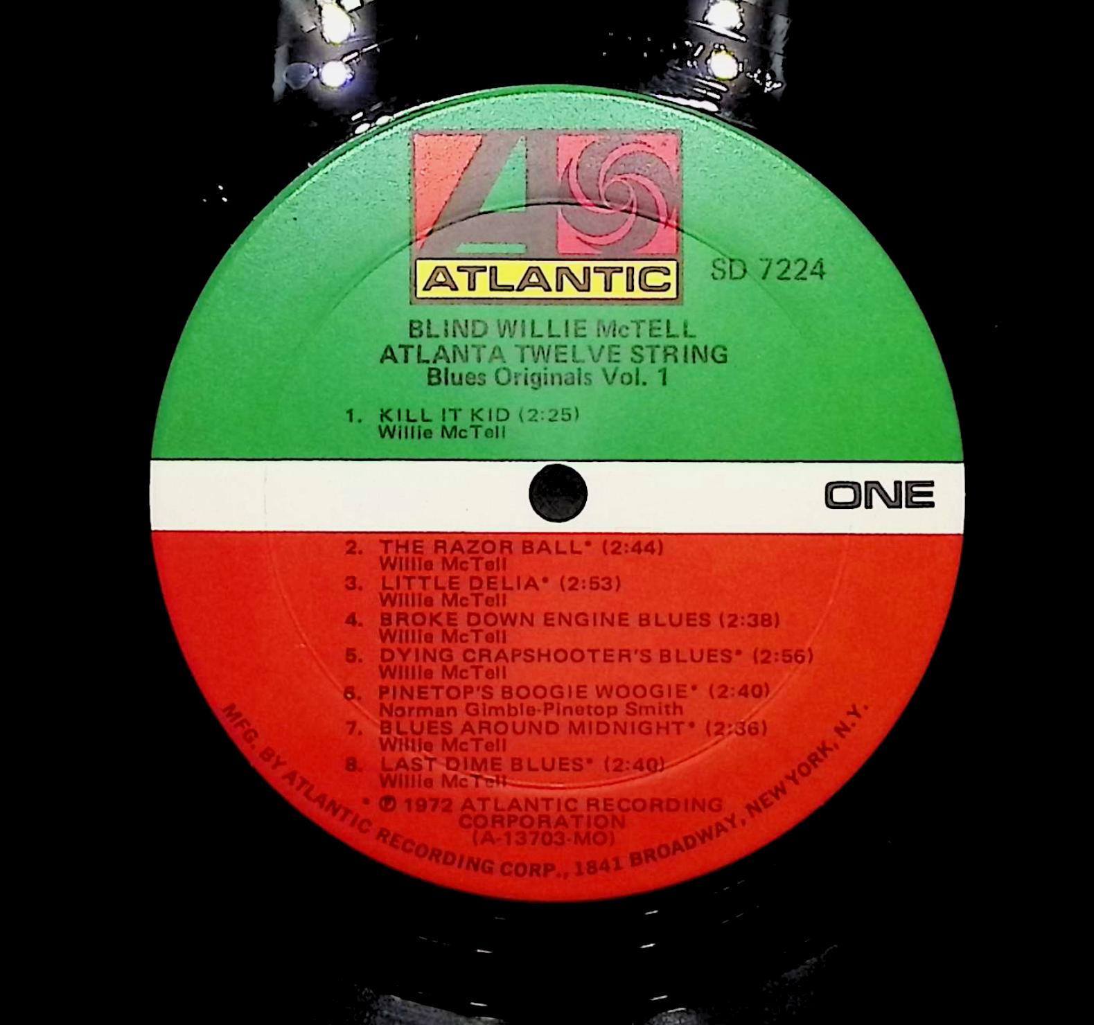 Blind Willie McTell Atlanta Twelve String 1972 LP Jazz Side One & Two  — image 2