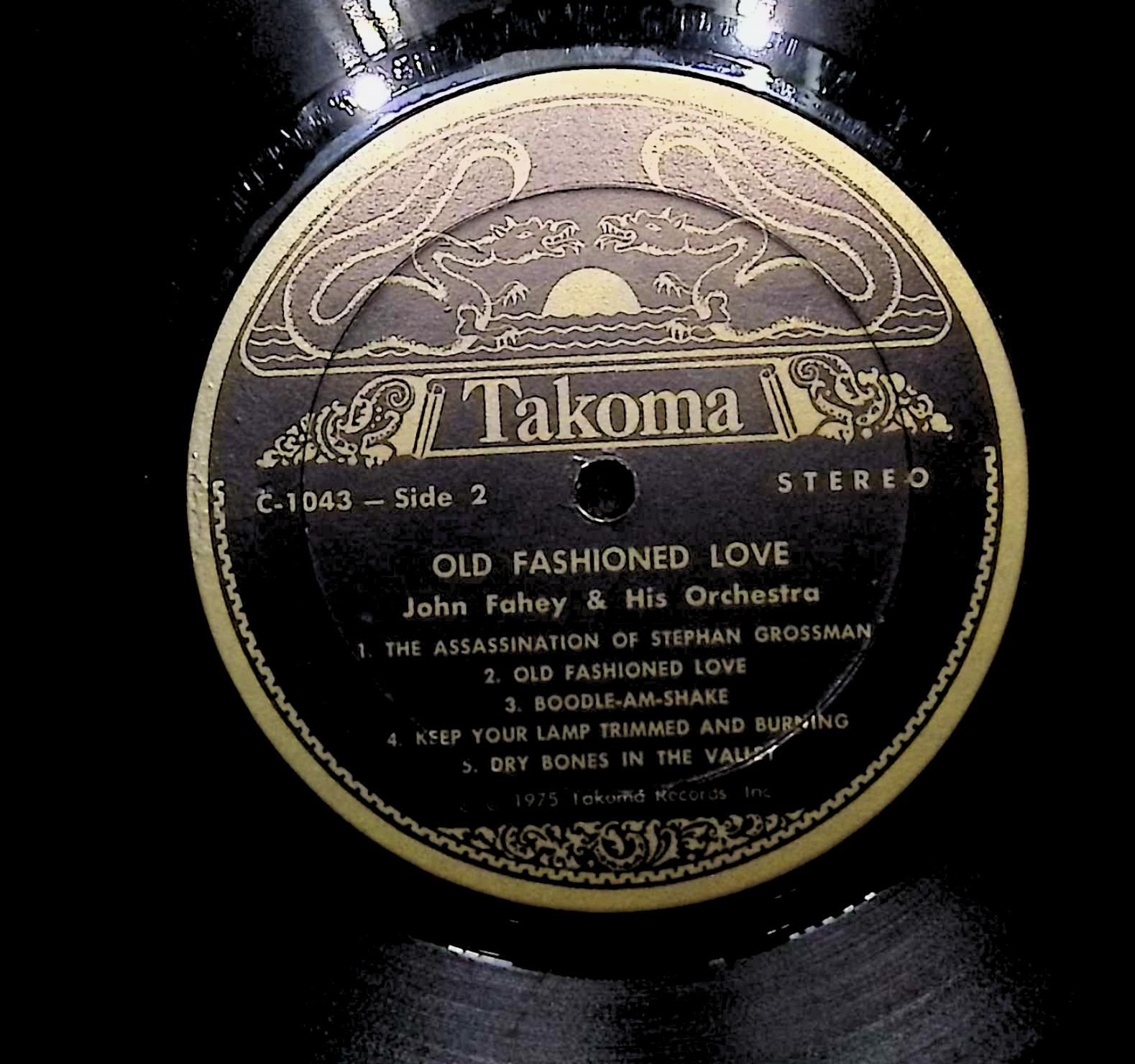 John Fahey & His Orchestra Old Fashioned Love 1975 LP Jazz Side 1 & 2 — image 2