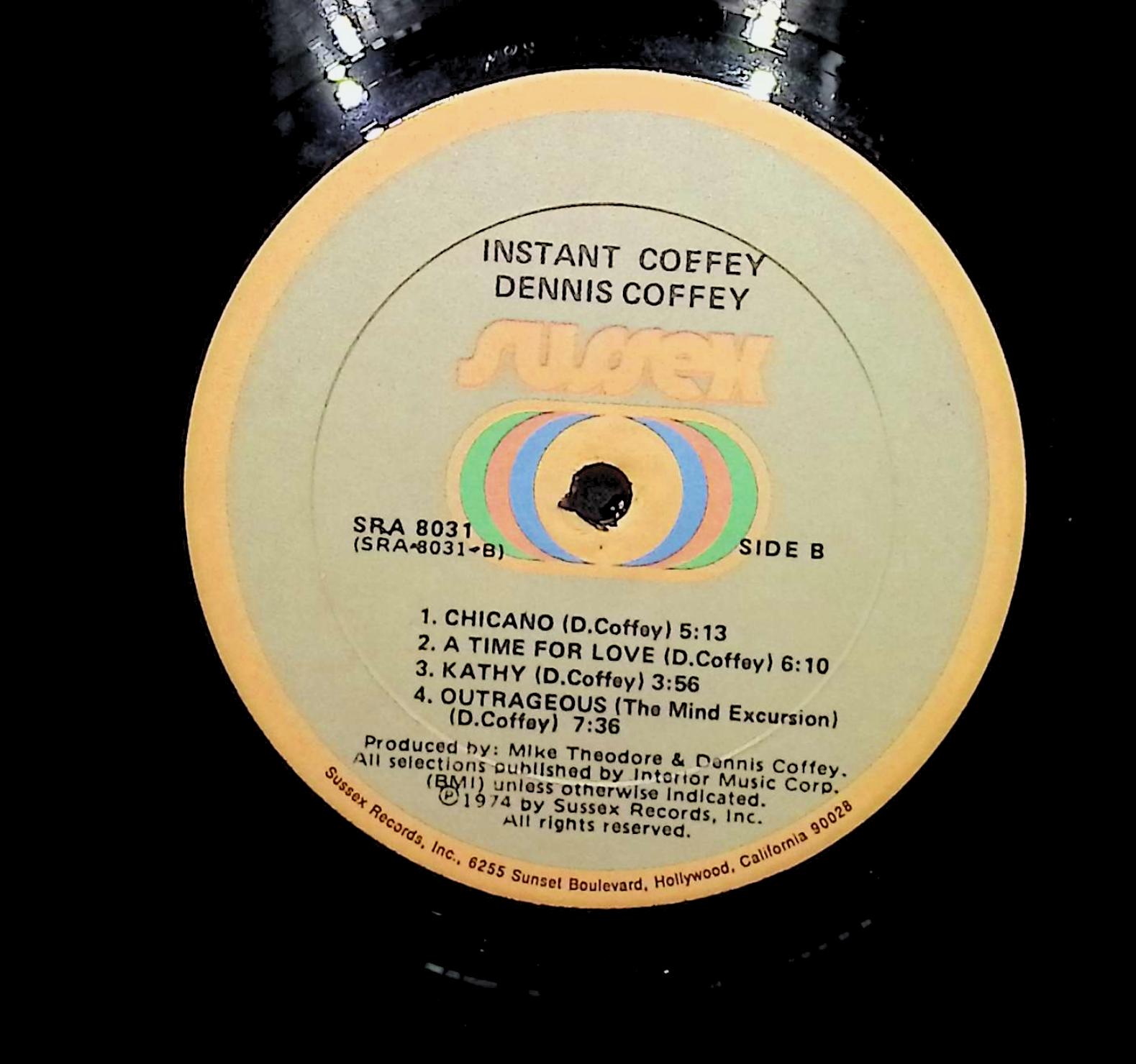 Dennis Coffey Instant Coffey 1974 LP Jazz Side A & B  — image 2