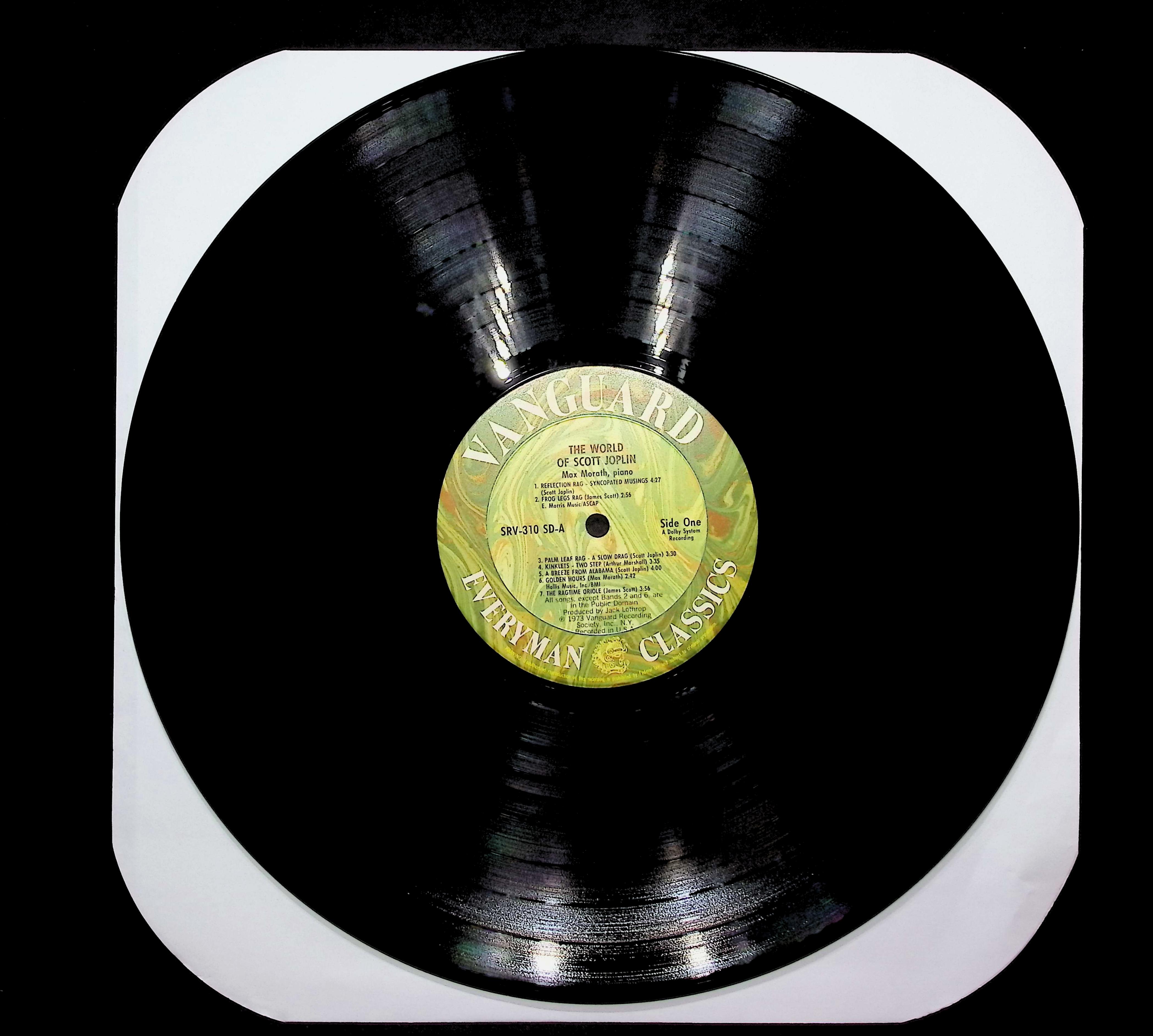 Max Morath The World Of Scott Joplin 1973 LP Jazz Side One & Two 1973 LP Jazz