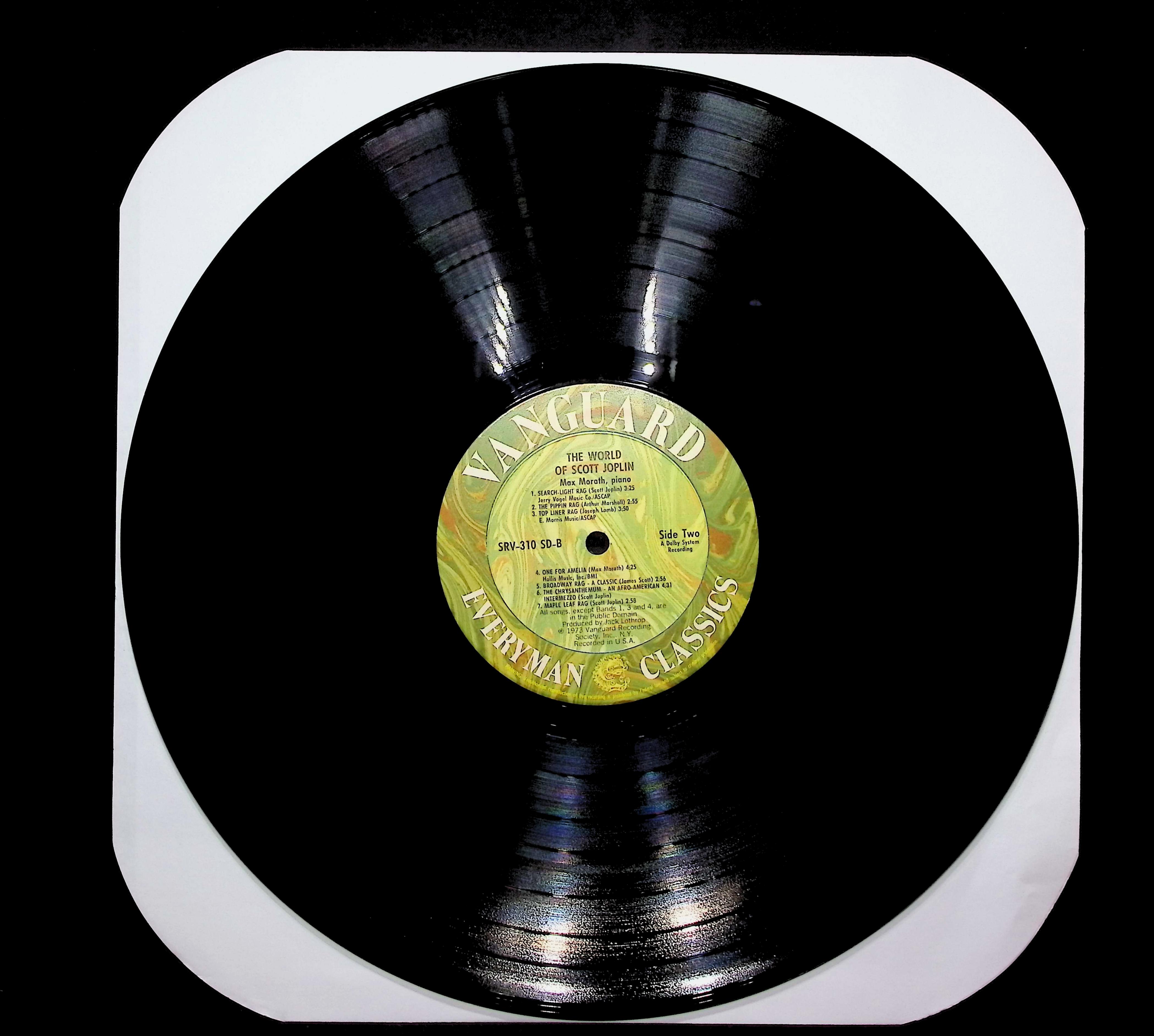 Max Morath The World Of Scott Joplin 1973 LP Jazz Side One & Two 1973 LP Jazz — image 3