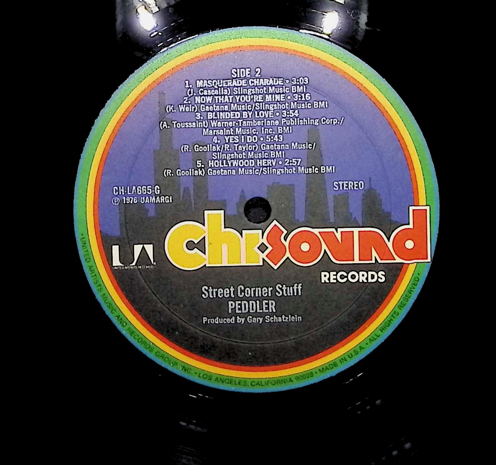 Peddler Street Corner Stuff 1976 LP Rock Side 1 & 2  — image 2