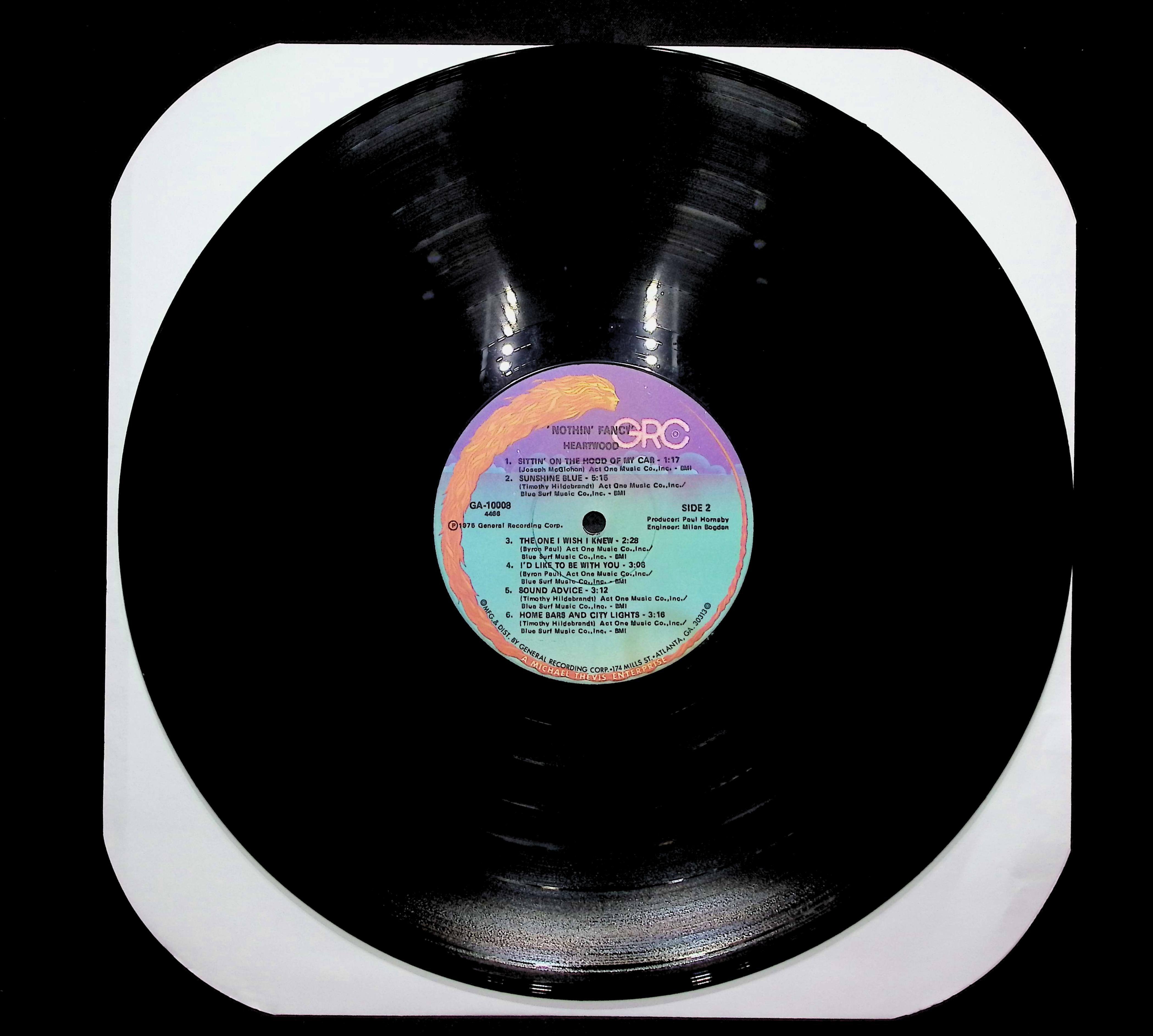 Heartwood Nothin' Fancy 1975 LP Rock Side 1 & 2