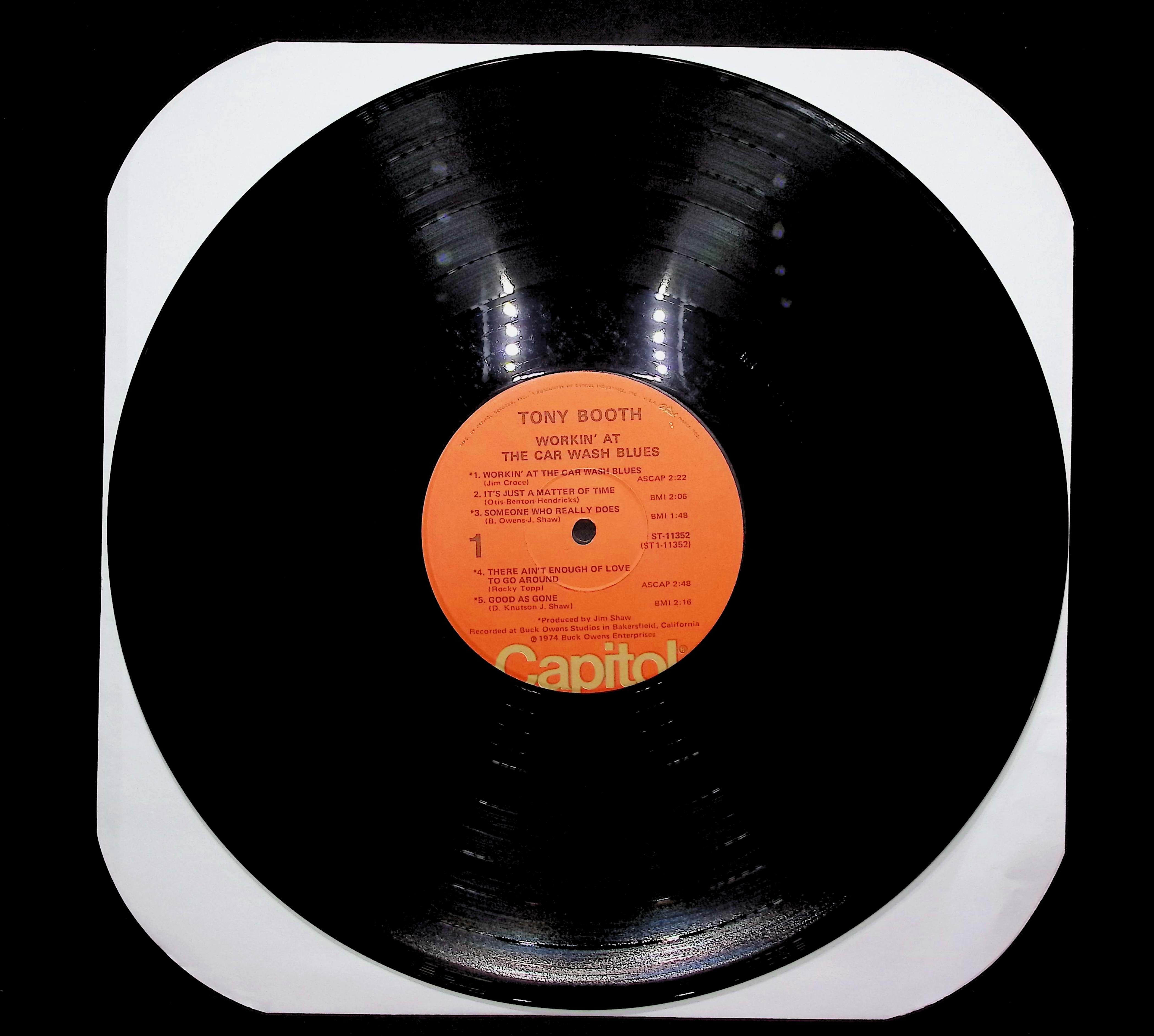 Tony Booth Workin' At The Car Wash Blues 1974 LP Folk, World, & Country