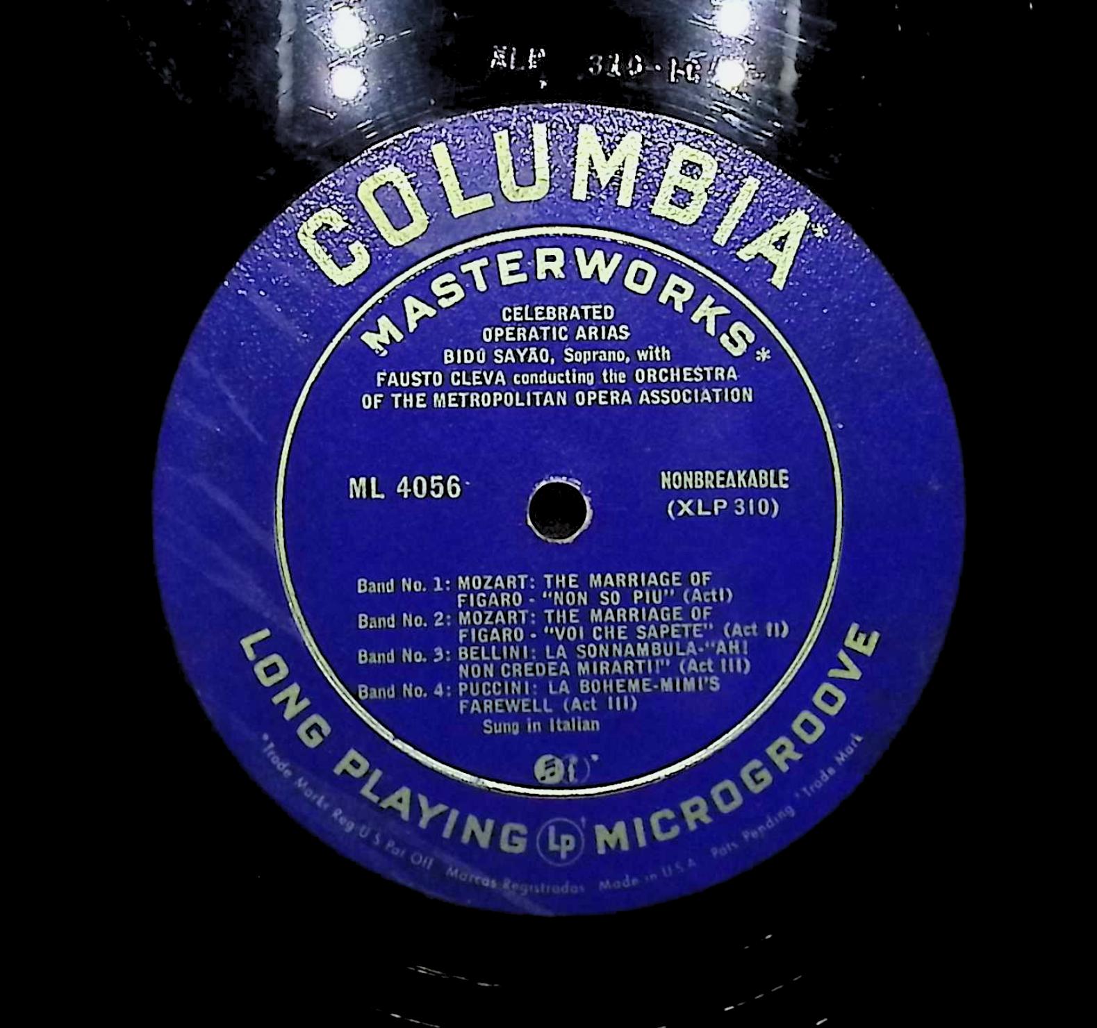 Bidú Sayão Celebrated Operatic Arias LP Classical LP Classical — image 2