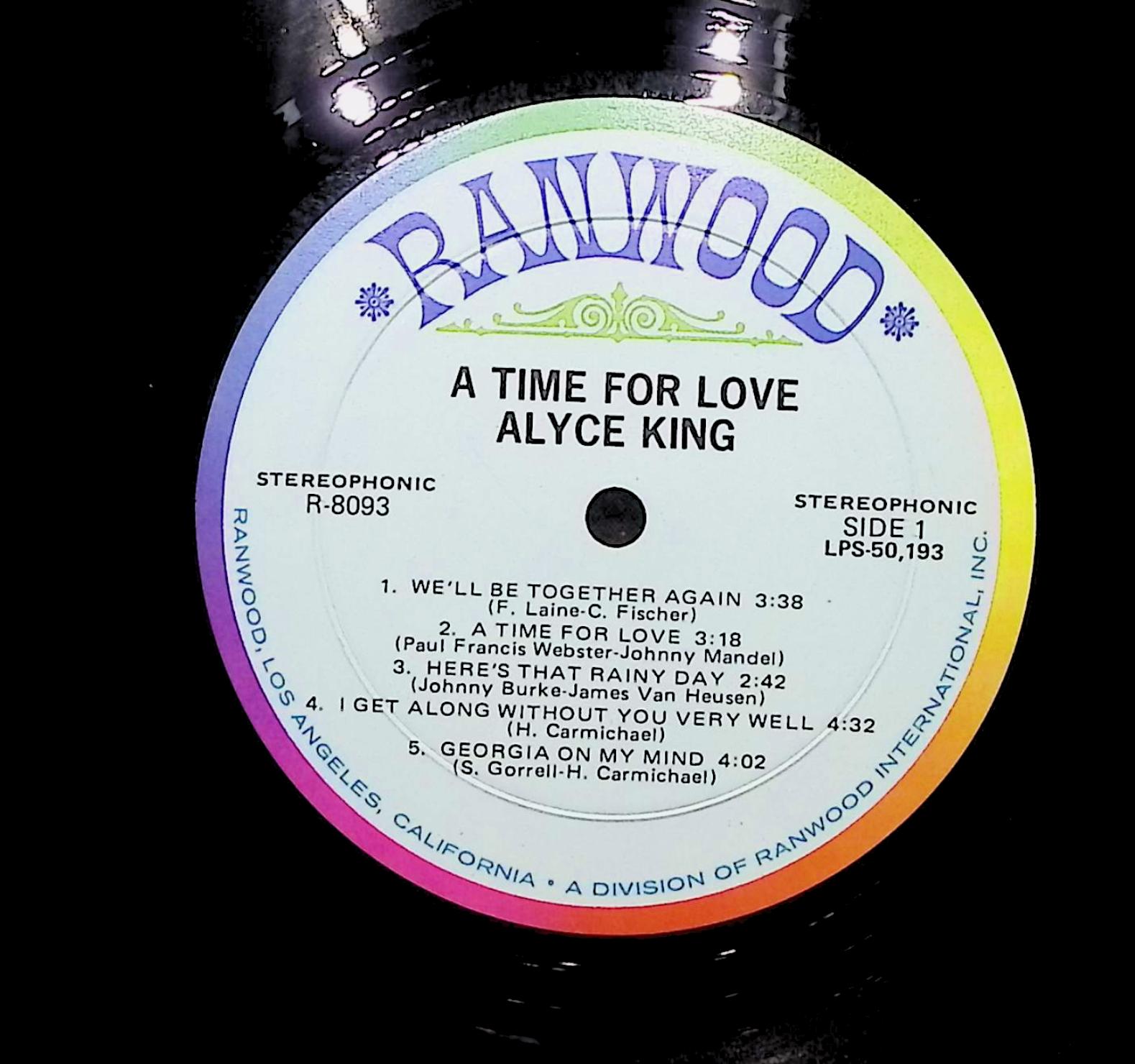 Alyce King A Time For Love 1972 LP Jazz Side 1 & 2 — image 2