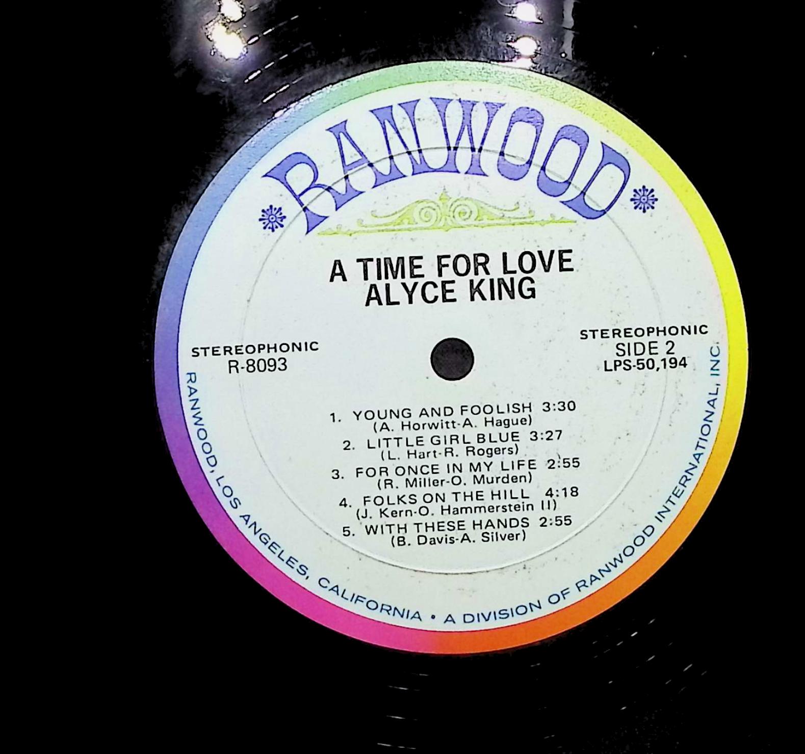 Alyce King A Time For Love 1972 LP Jazz Side 1 & 2 — image 4