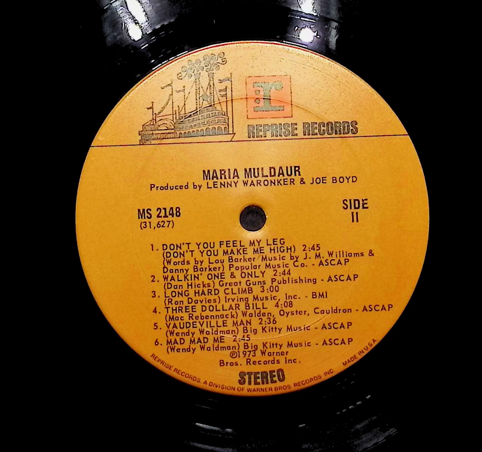  Maria Muldaur 1976 LP Rock Side I & II  — image 2