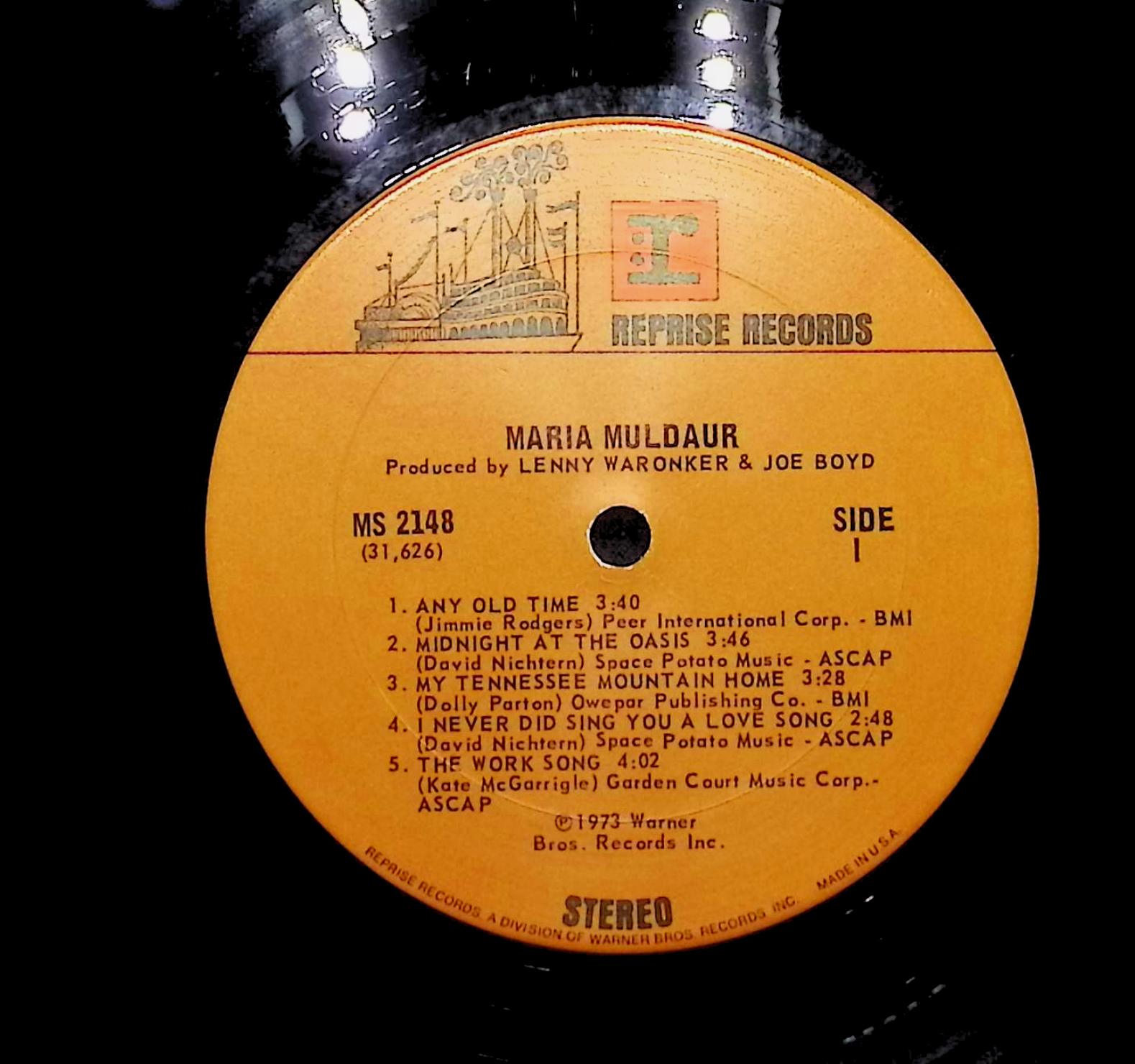  Maria Muldaur 1976 LP Rock Side I & II  — image 4