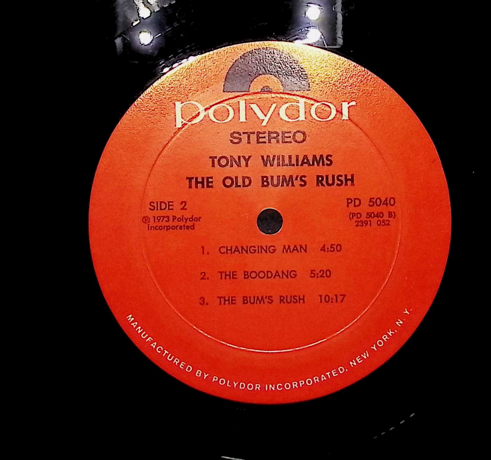 The Tony Williams Lifetime The Old Bum's Rush 1973 LP Jazz Side 1 & 2  — image 2