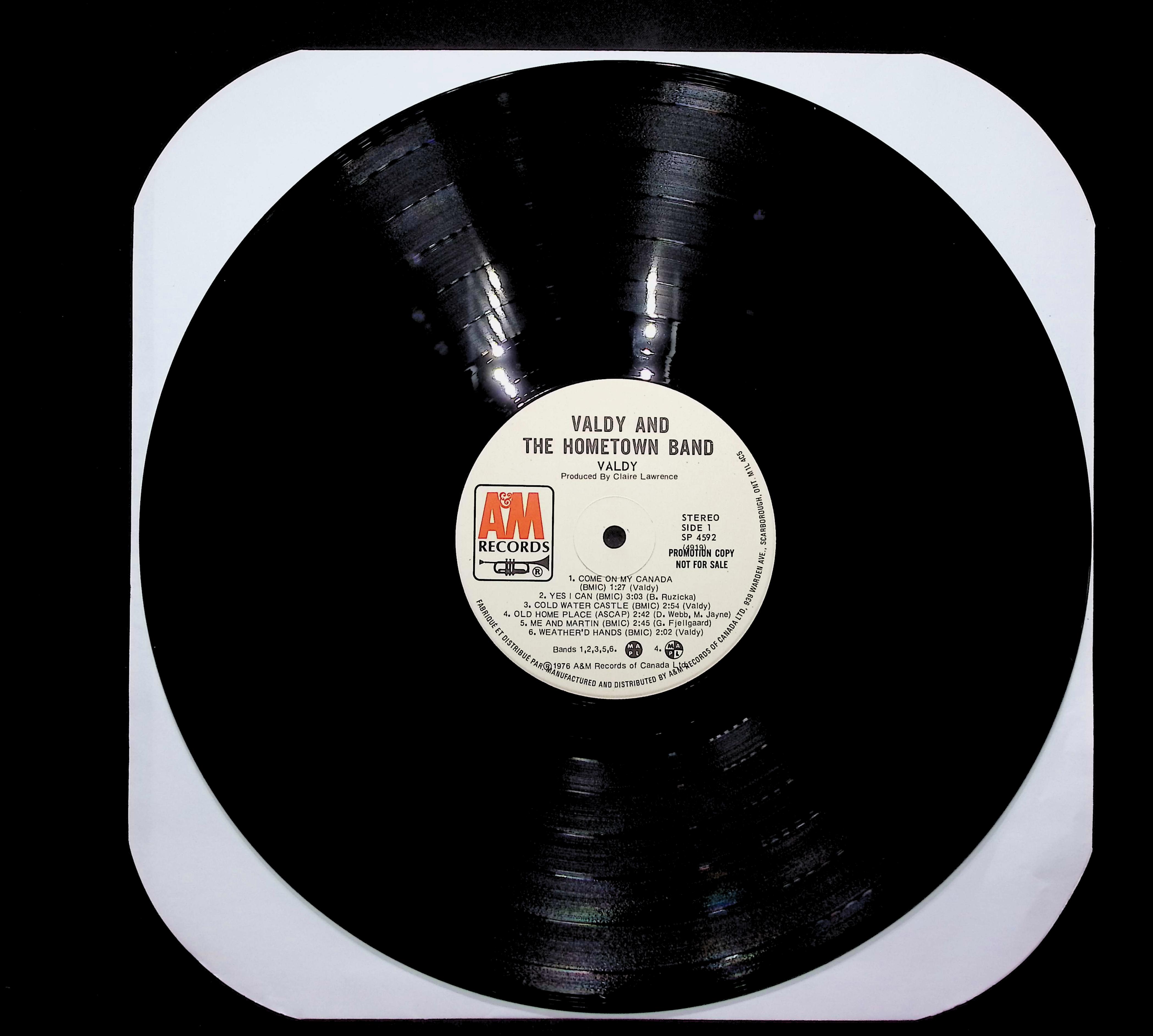 Valdy And The Hometown Band 1976 LP Rock Side 1 & 2