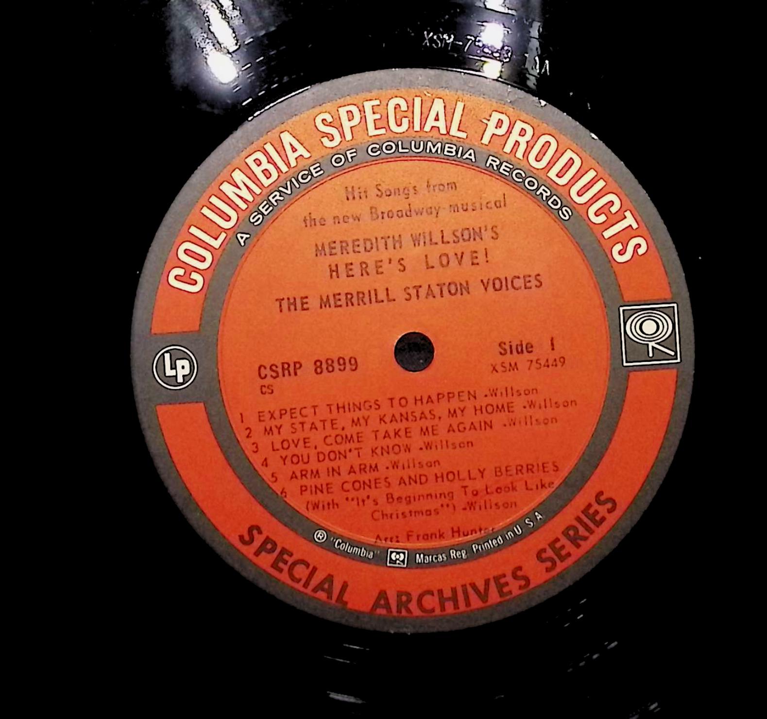 The Merrill Staton Voices Here's Love LP Side 1 & 2 LP Stage & Screen — image 2